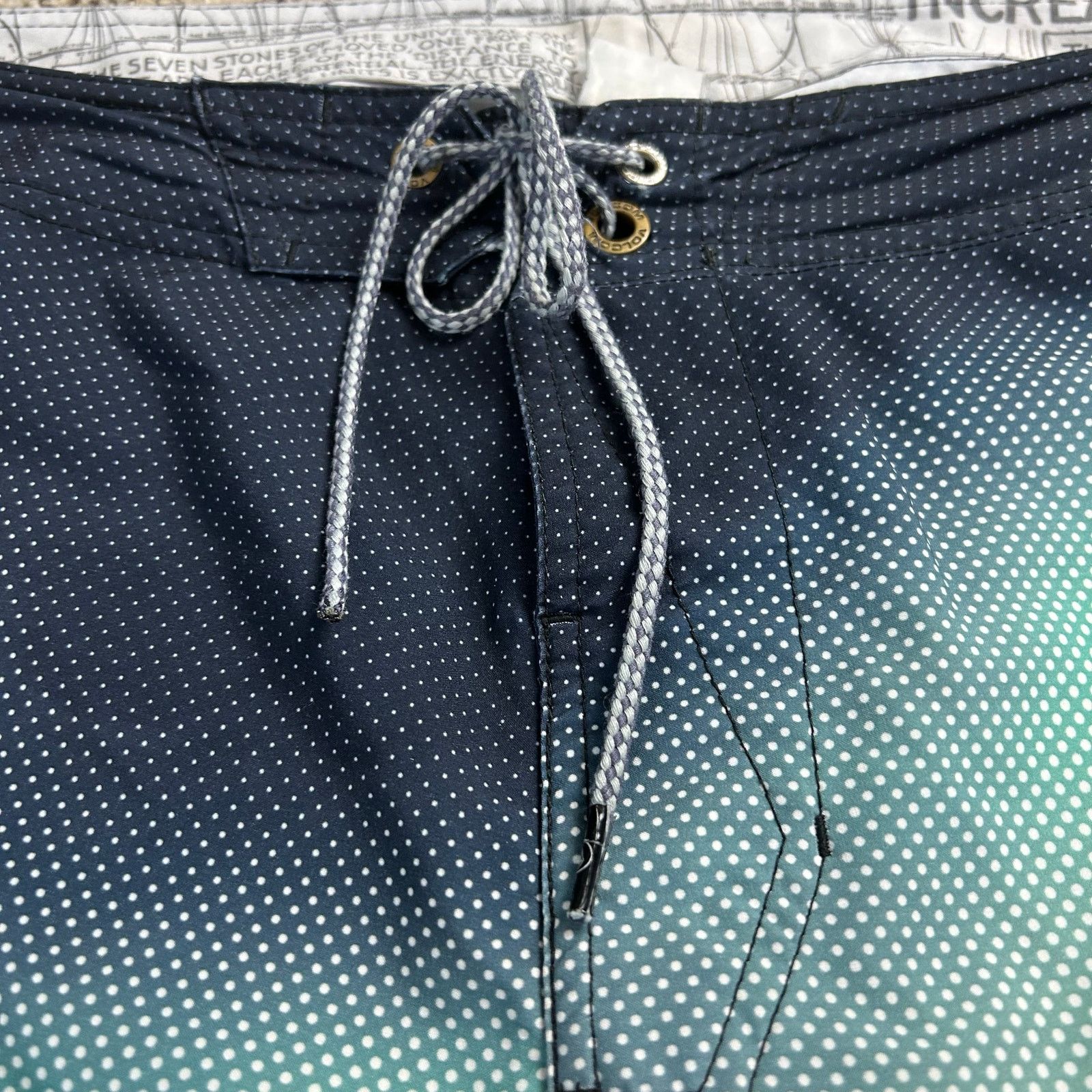 Volcom Board Shorts Gray Blue Size US 34 / EU 50 - 4 Thumbnail