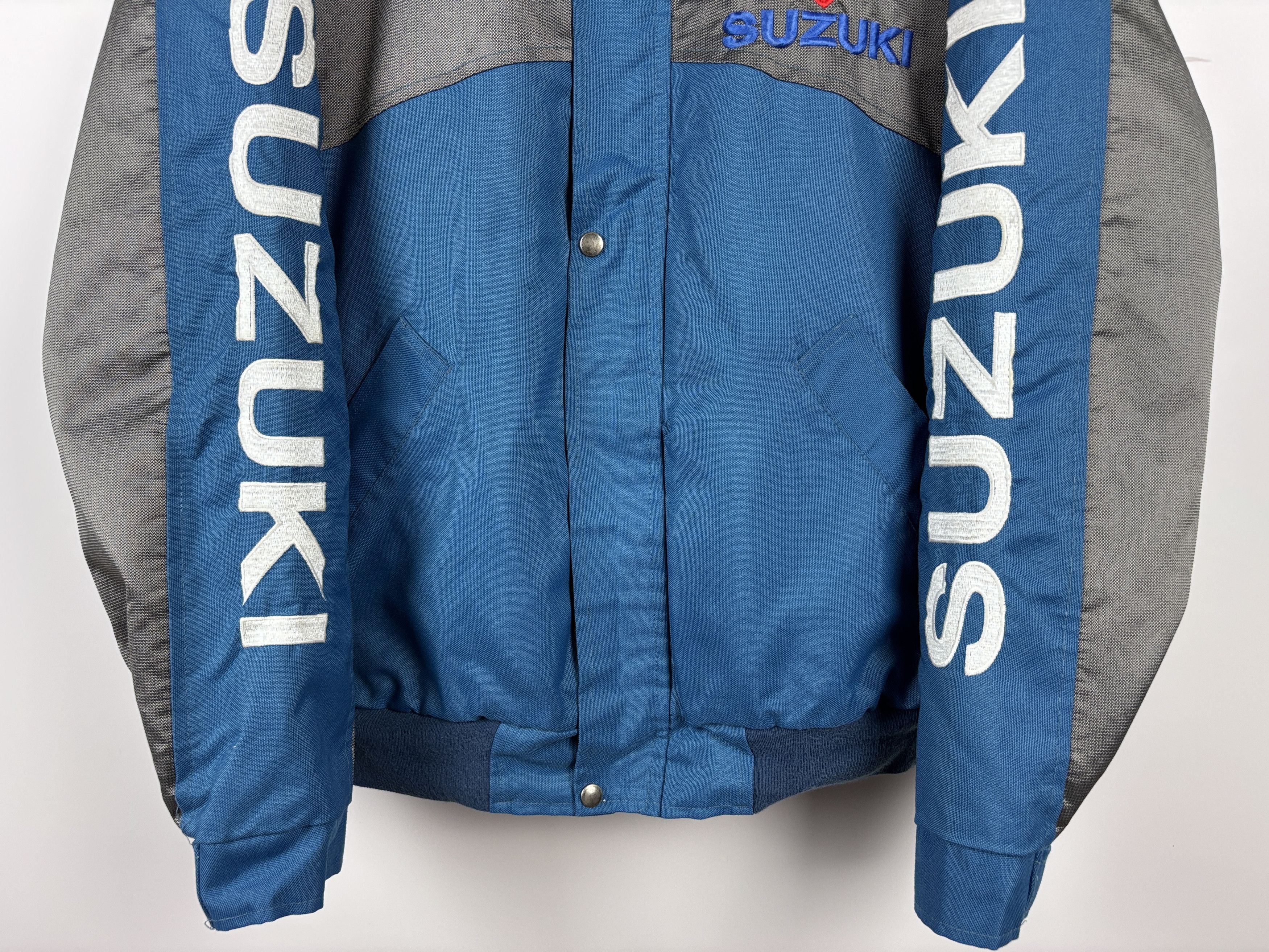 Other Vintage Suzuki Racing Bomber Jacket Black Blue Mens Size XL Size US XL / EU 56 / 4 - 3 Thumbnail