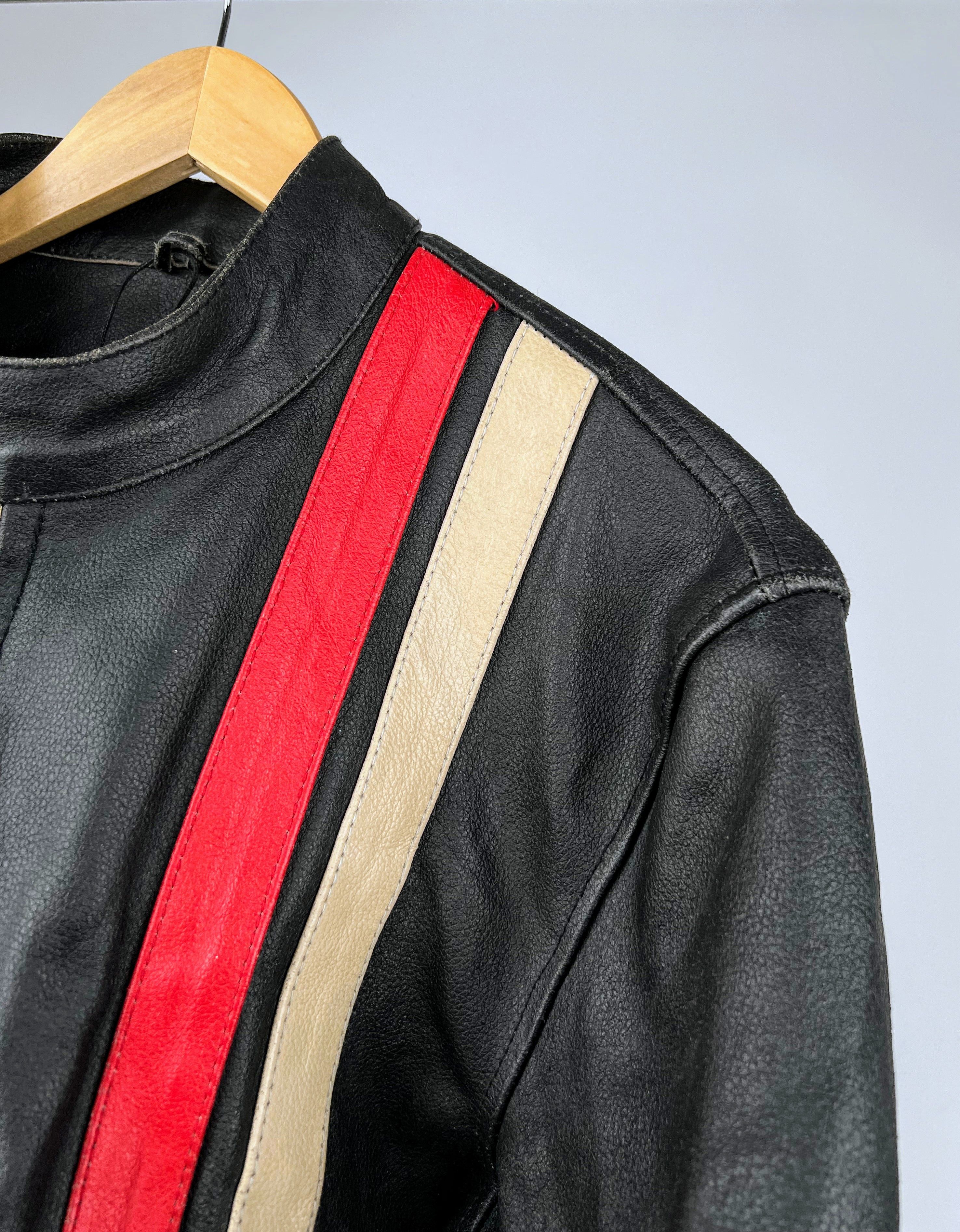 Other Matt Black Leather Jacket Streetwear Biker Jacket Size US L / EU 52-54 / 3 - 2 Thumbnail