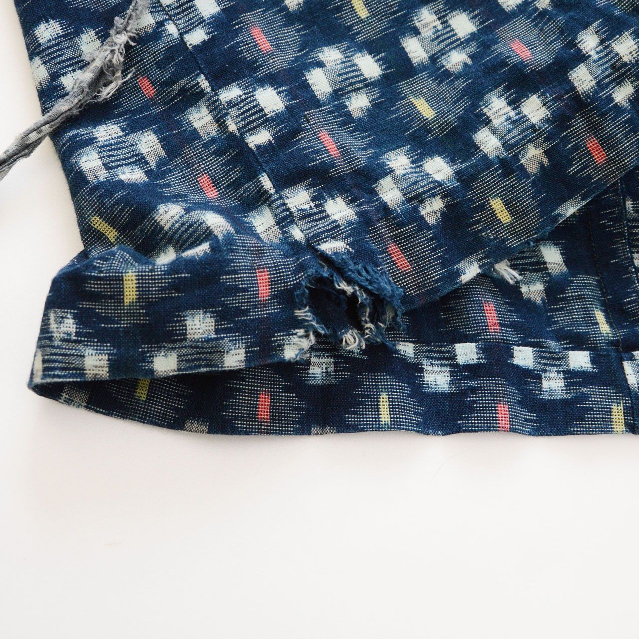 Other Vintage Japanese Noragi Jacket Indigo Kasuri Cotton Tenugui Size M / US 6-8 / IT 42-44 - 6 Thumbnail