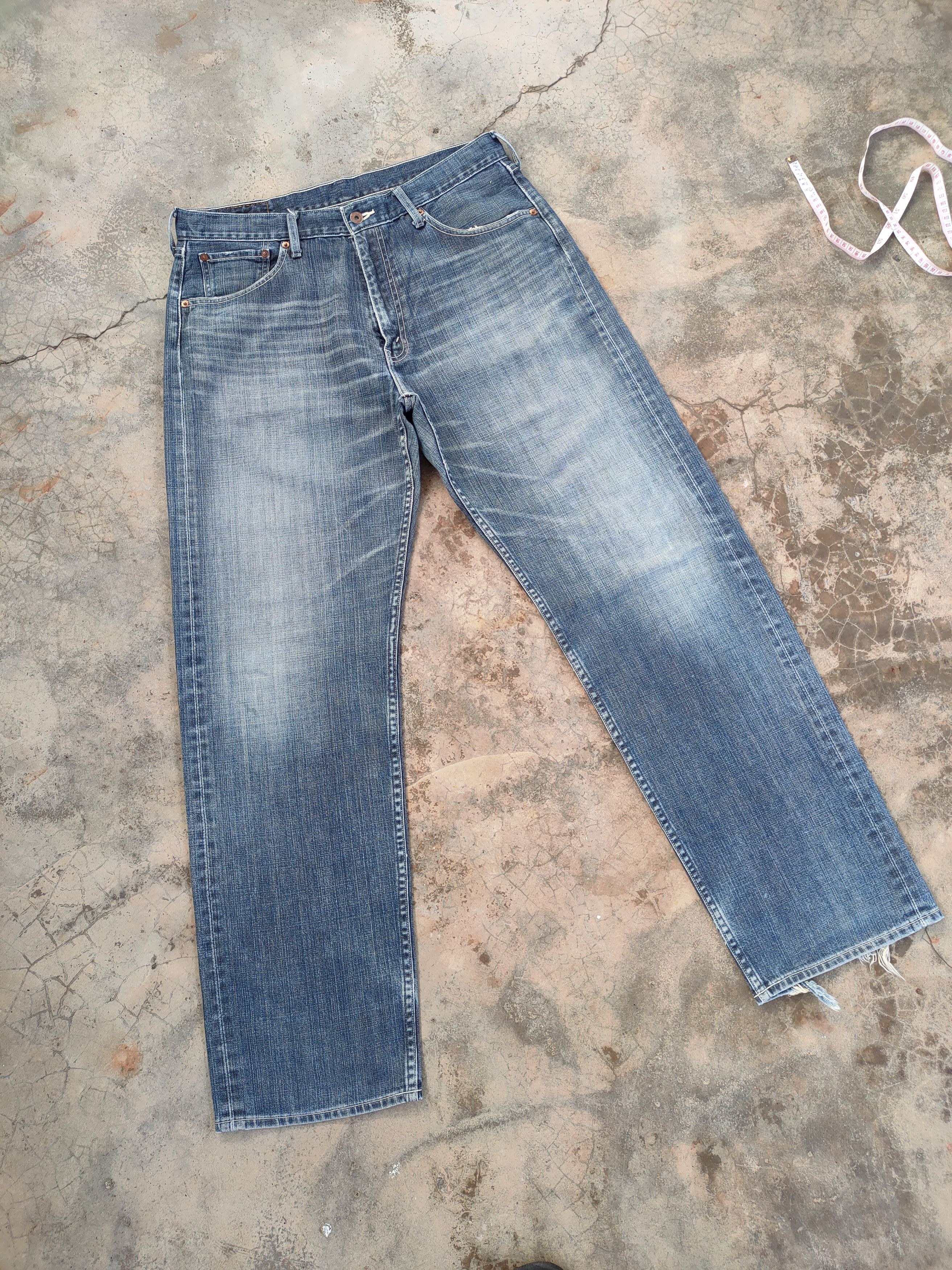 Levi's Vintage Clothing VINTAGE LEVI'S 503 FADED DISTRESSED JEAN DENIM PANTS Size US 36 / EU 52 - 3 Thumbnail