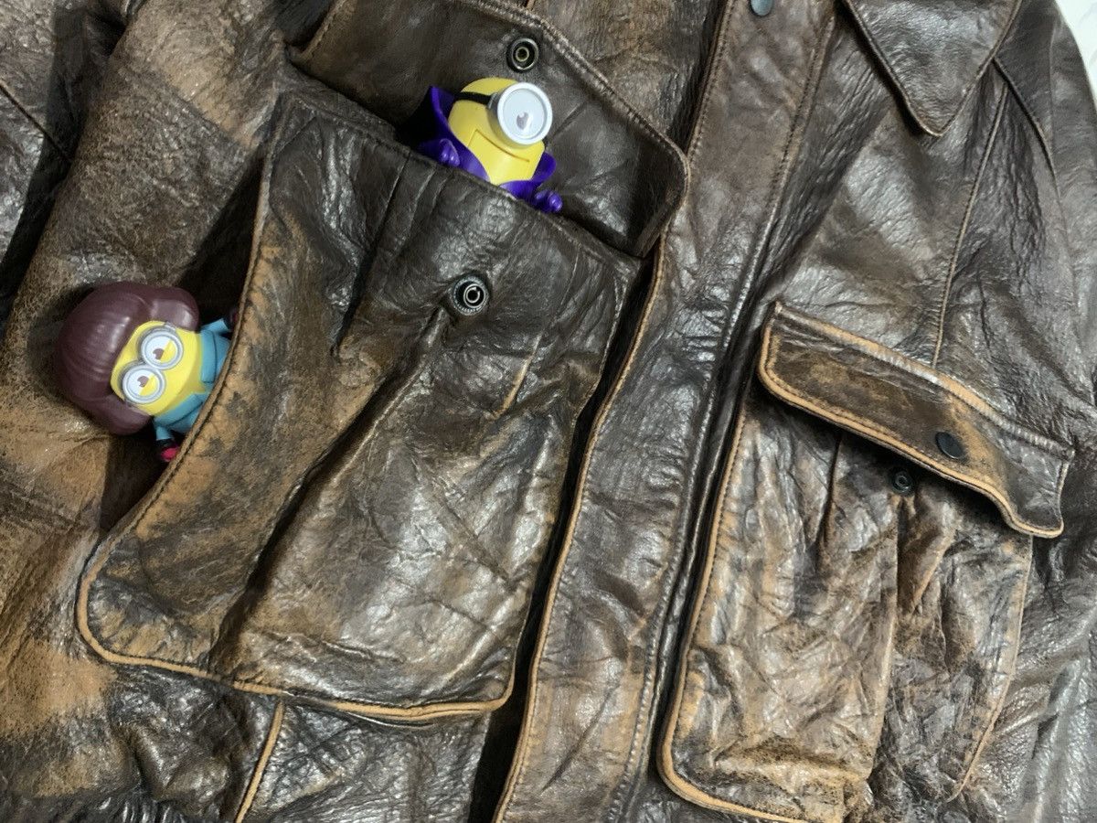 Japanese Brand 2000s Japanese Brand Sheepskin Leather Flight Bomber Jacket Size US M / EU 48-50 / 2 - 7 Thumbnail