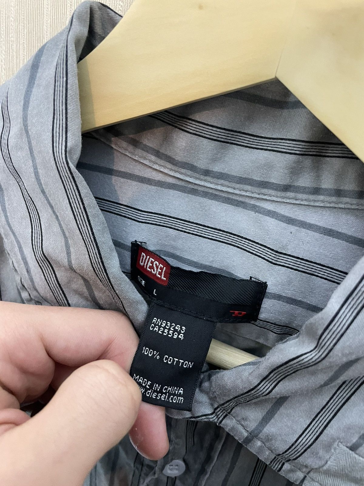 Diesel × Vintage Diesel vintage y2k shirt 90s Size US L / EU 52-54 / 3 - 5 Thumbnail