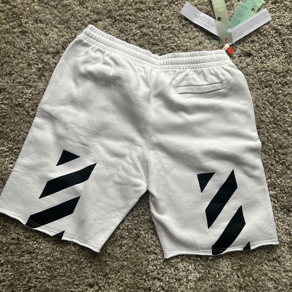 image of Off White Off-White Striped Logo Shorts Pants Joggers New L , Men's (Size 34)