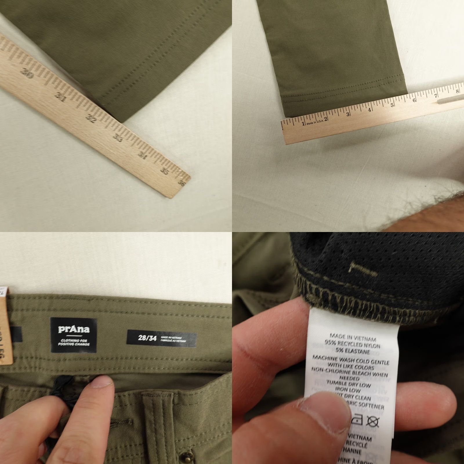 Prana prAna Pants Mens 28x34 State Green Brion Slim II Hiking Chino Performance NEW Pants Mens Slim 28x34 Green Chino Brion Slim II prAna Pants Size US 32 / EU 48 - 9 Thumbnail