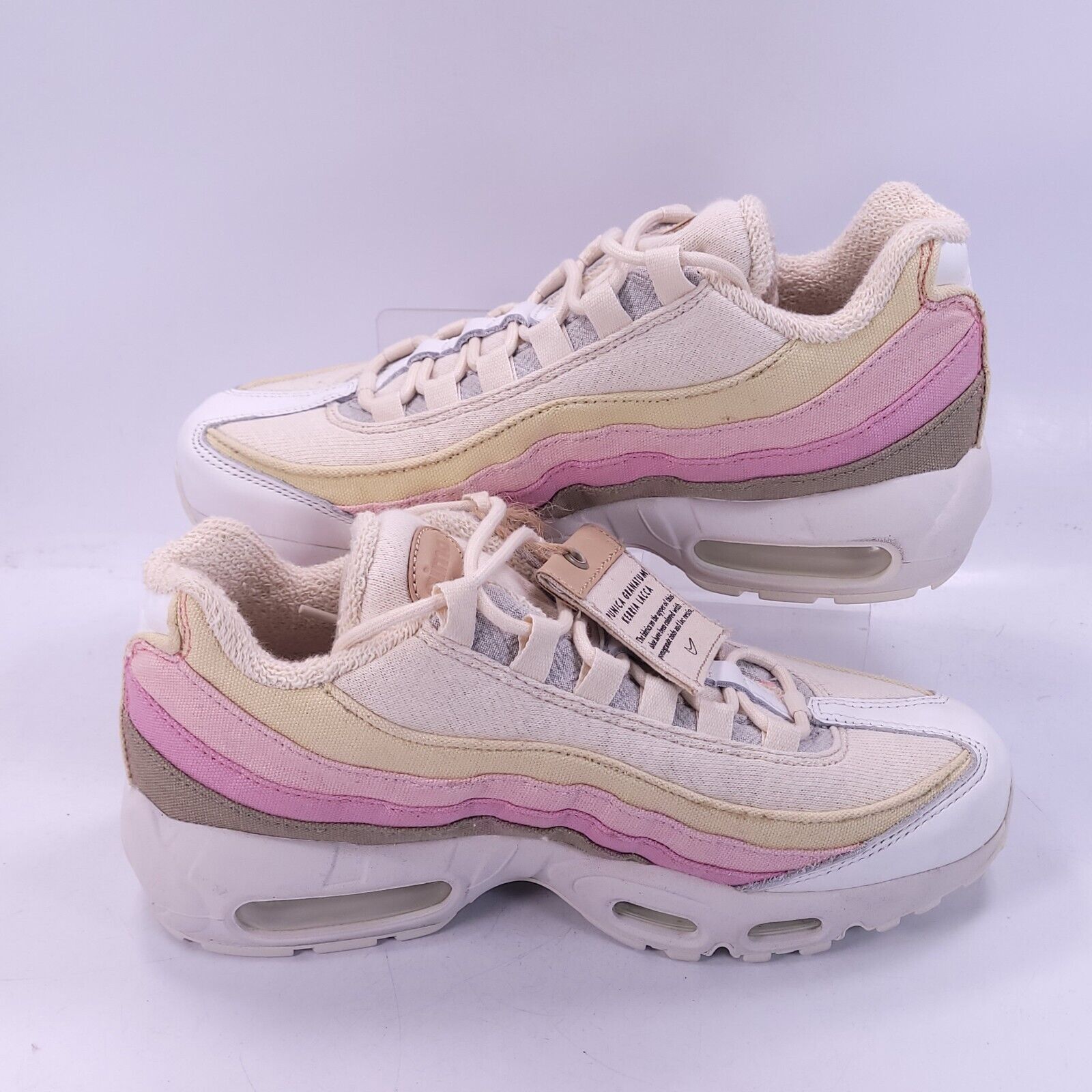 Nike Nike Air Max 95 QS Shoe Womens Size 8 CD7142-700 White Pink Size US 8 / IT 38 - 5 Thumbnail