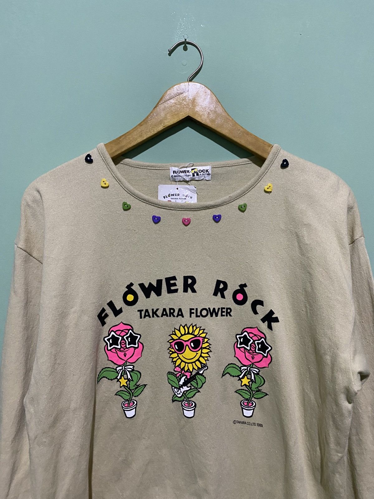 Japanese Brand RARE!! TAKARA FLOWER ROCK 1989 TSHIRT Size ONE SIZE - 3 Thumbnail