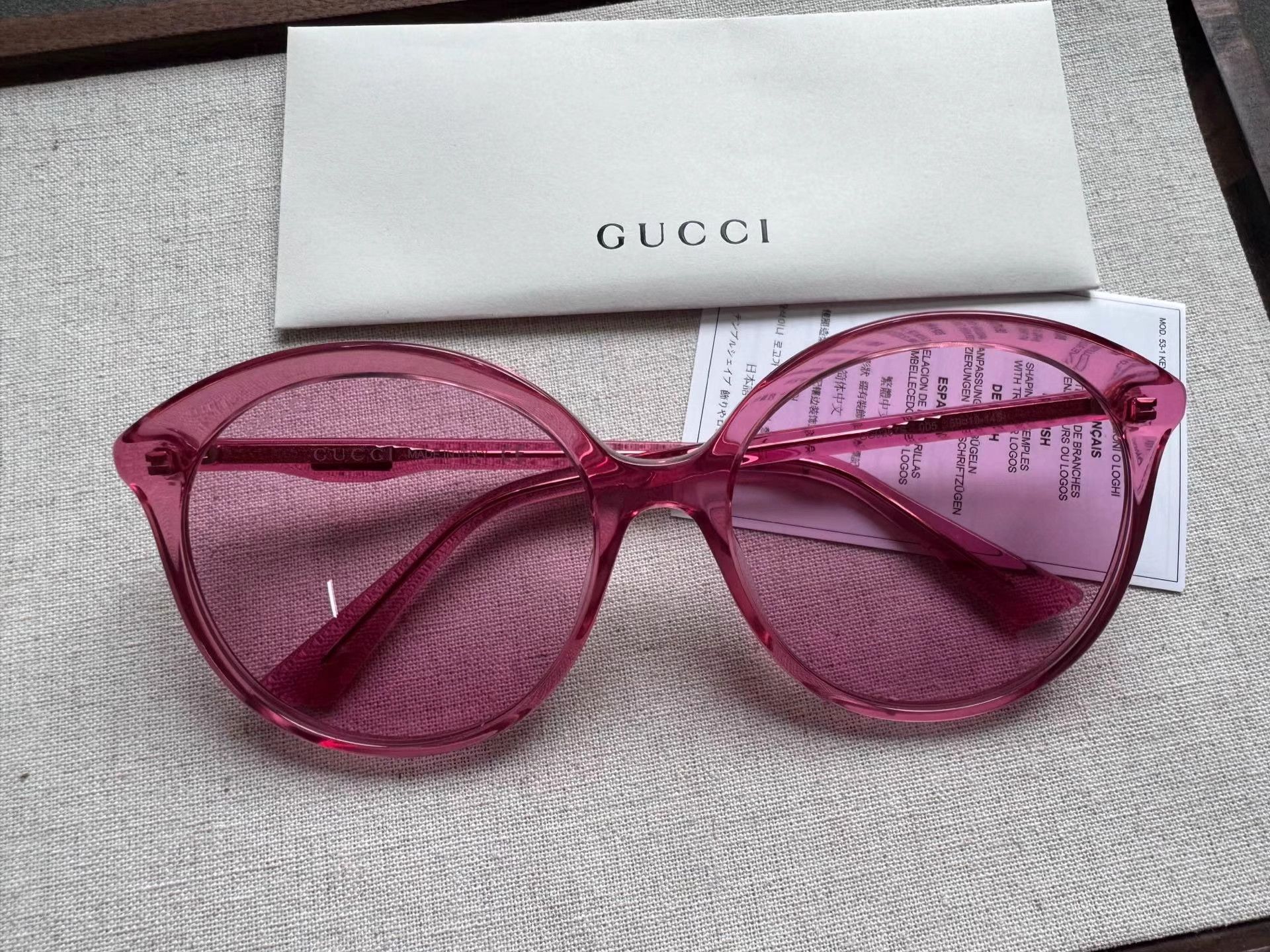 Gucci GUCCI Side Logo Irregular Sunglasses K2 Size ONE SIZE - 1 Thumbnail