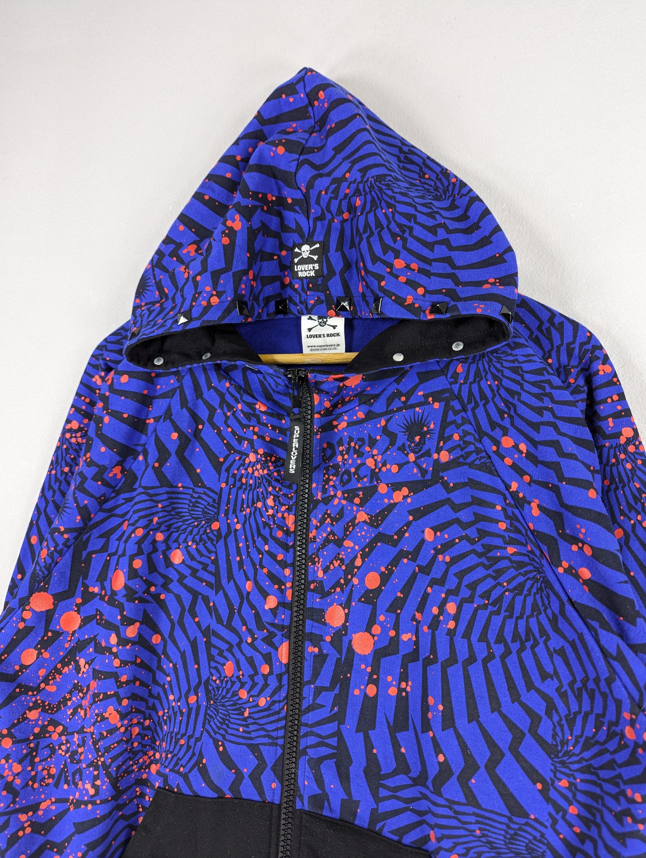 Japanese Brand Super Lovers Lovers Rock Zipper Hoodie Jacket Size US M / EU 48-50 / 2 - 4 Thumbnail