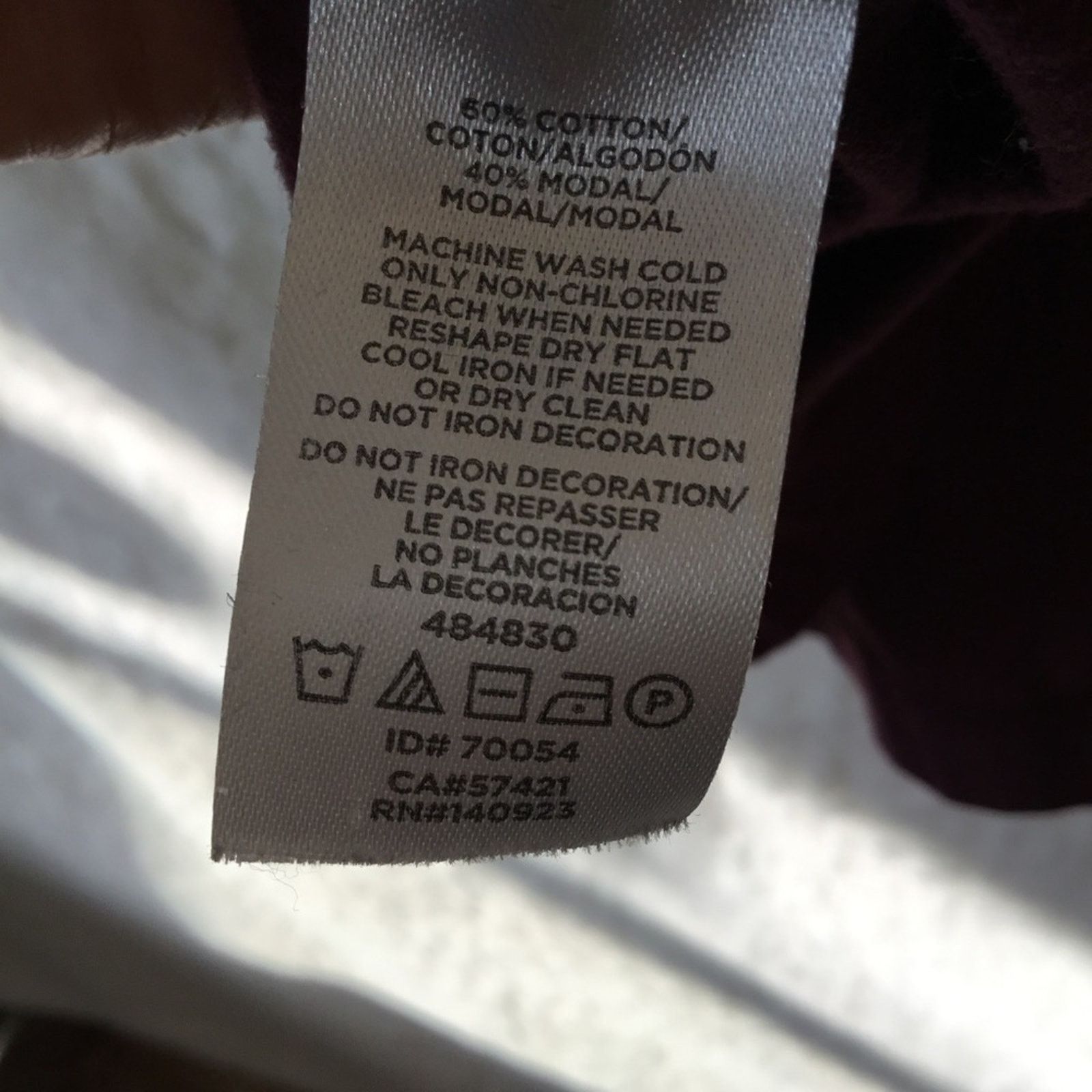Loft Loft Burgundy V-Neck Long Sleeve Top Size S / US 4 / IT 40 - 8 Thumbnail