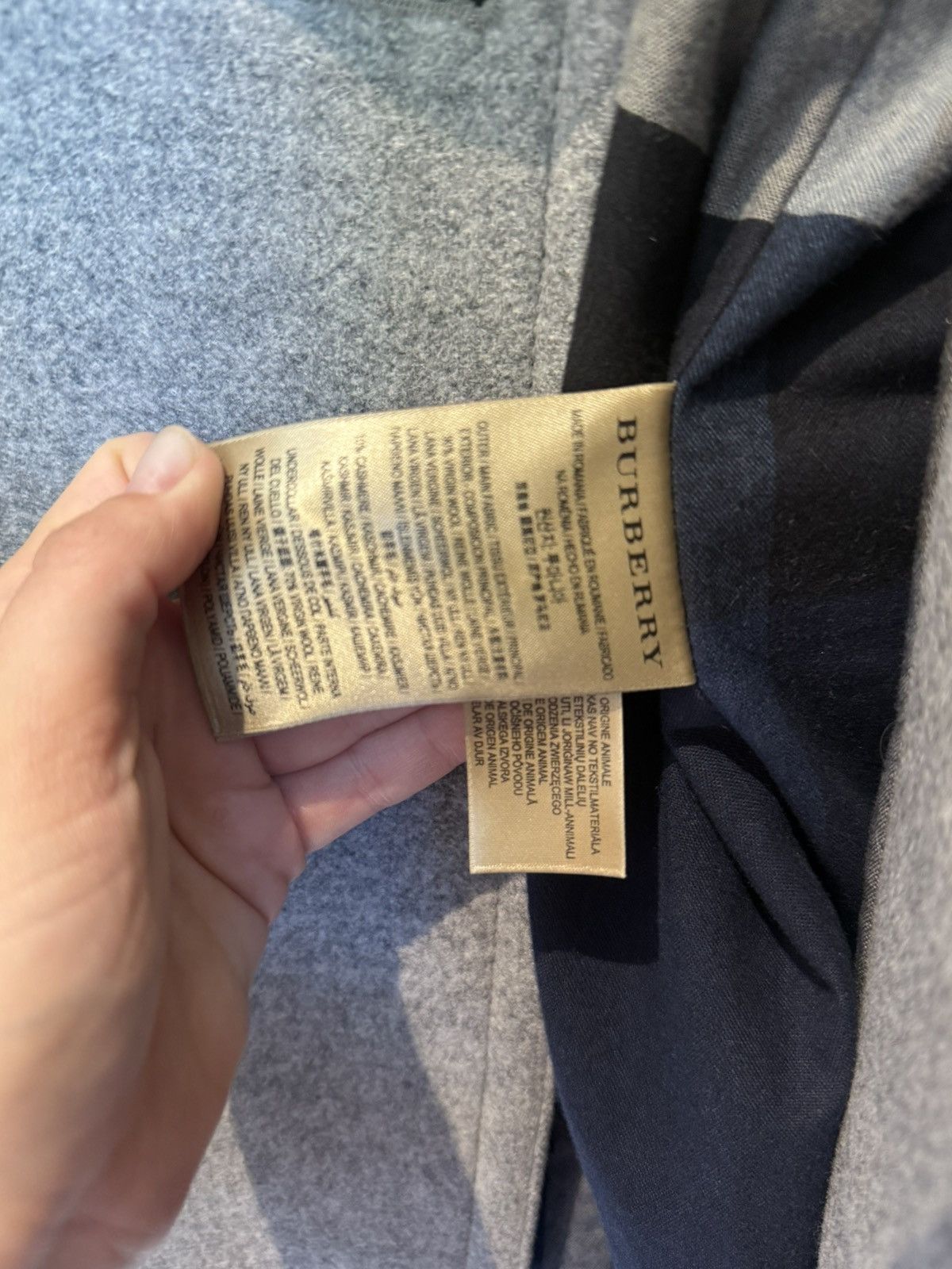 Burberry Burberry wool men coat Size US XL / EU 56 / 4 - 9 Thumbnail