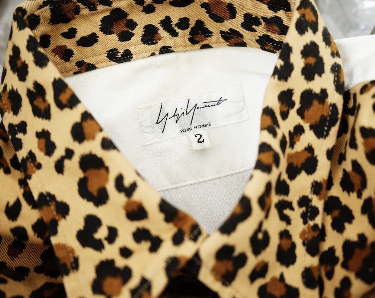 Yohji Yamamoto Yohji Yamamoto Leopard Print Collared Shirt - DMC Size US S / EU 44-46 / 1 - 4 Thumbnail