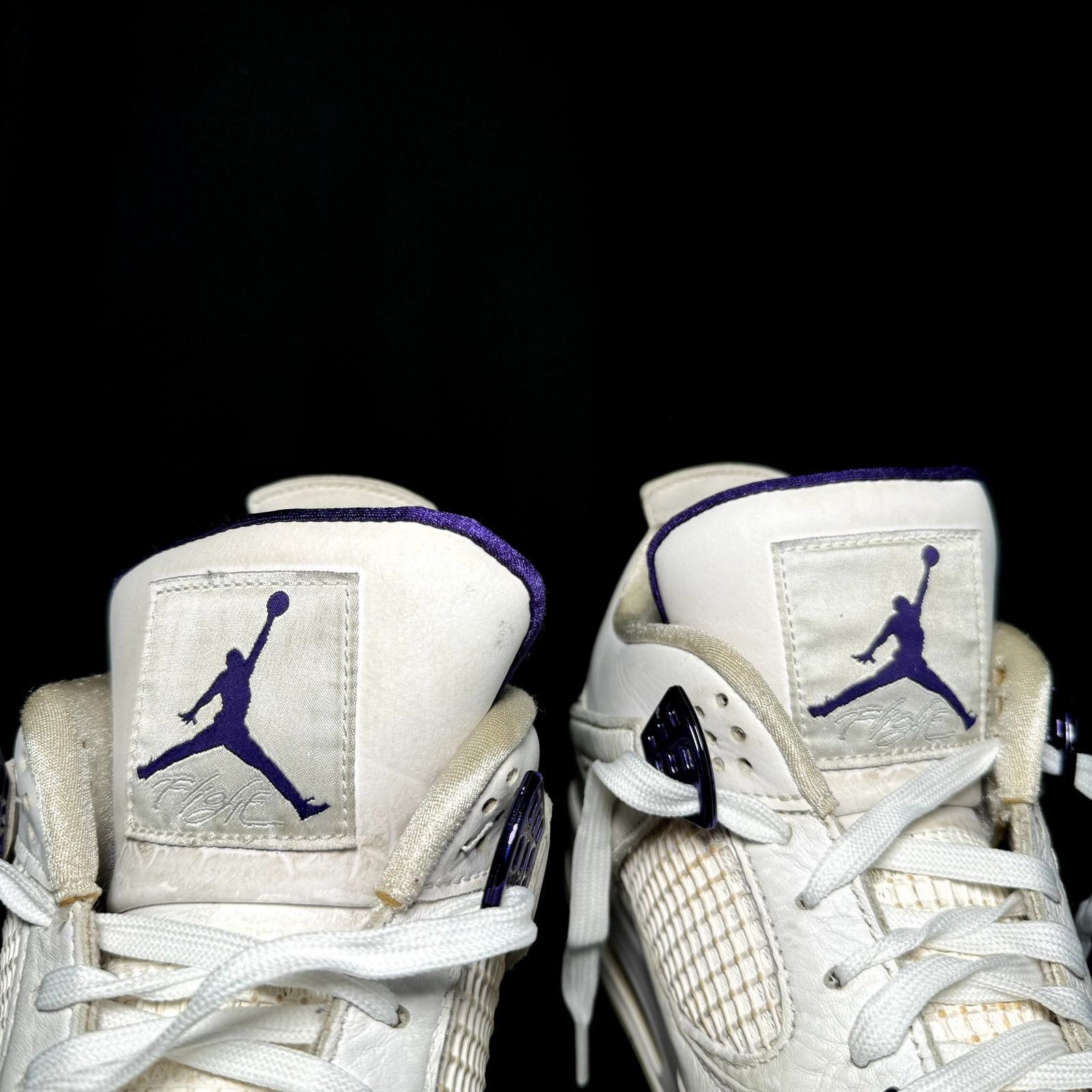 Jordan Brand × Nike Size 11.5 - Air Jordan 4 Retro Purple Metallic Men's Shoes Size US 11.5 / EU 44-45 - 6 Thumbnail