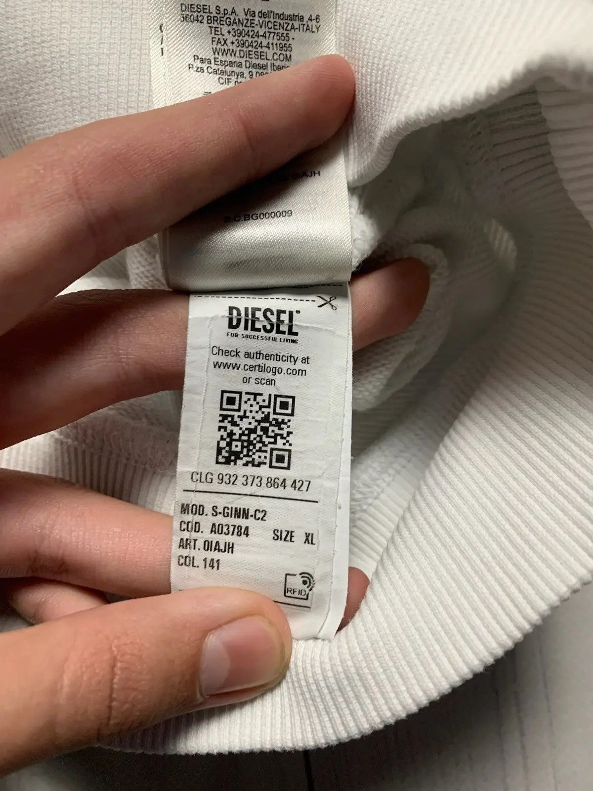 Diesel Vintage Diesel sweatshirt central logo Ford style XL Size US XL / EU 56 / 4 - 6 Thumbnail
