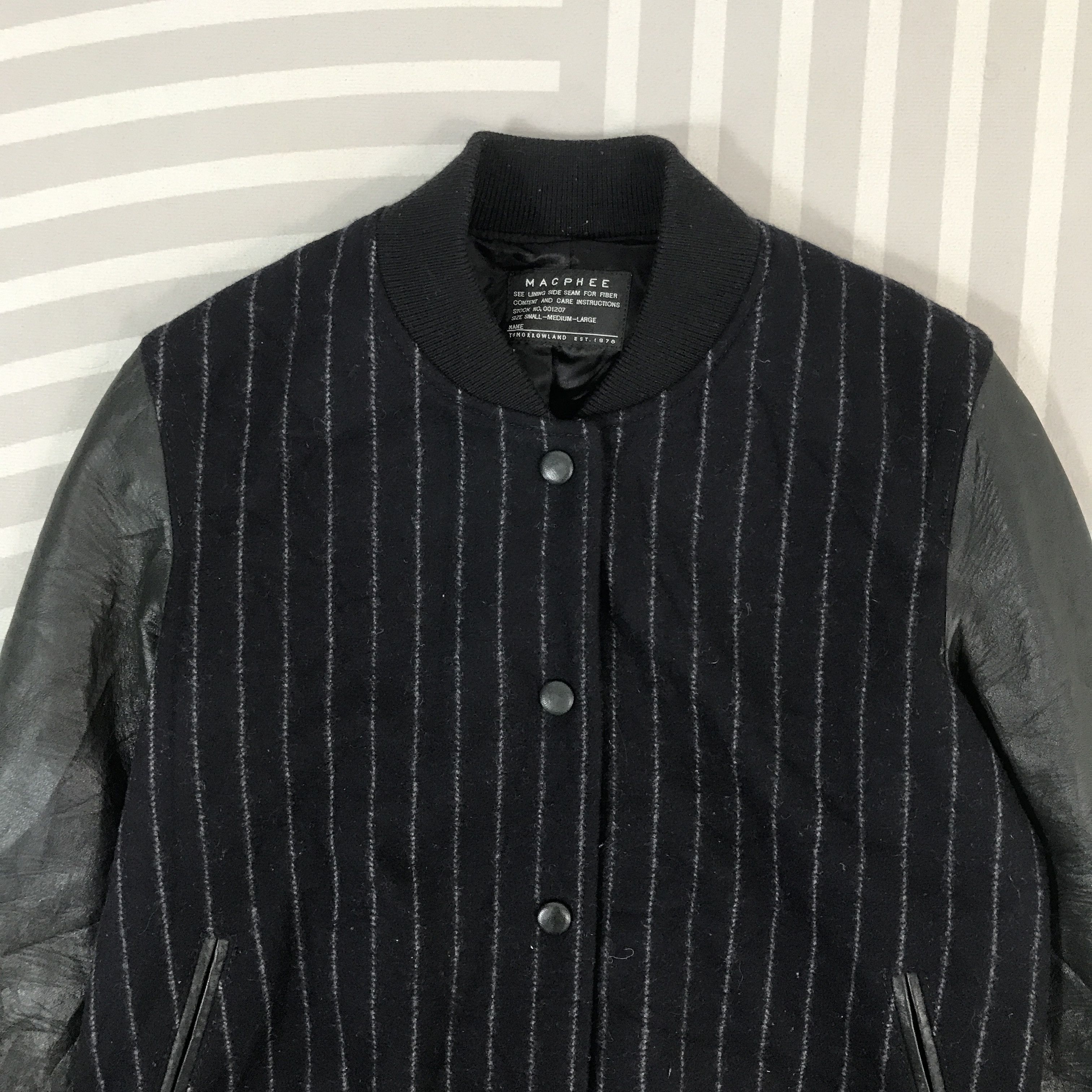 Japanese Brand × Tomorrowland Vintage Tomorowland Varsity Snap Button Jacket Size US M / EU 48-50 / 2 - 2 Thumbnail