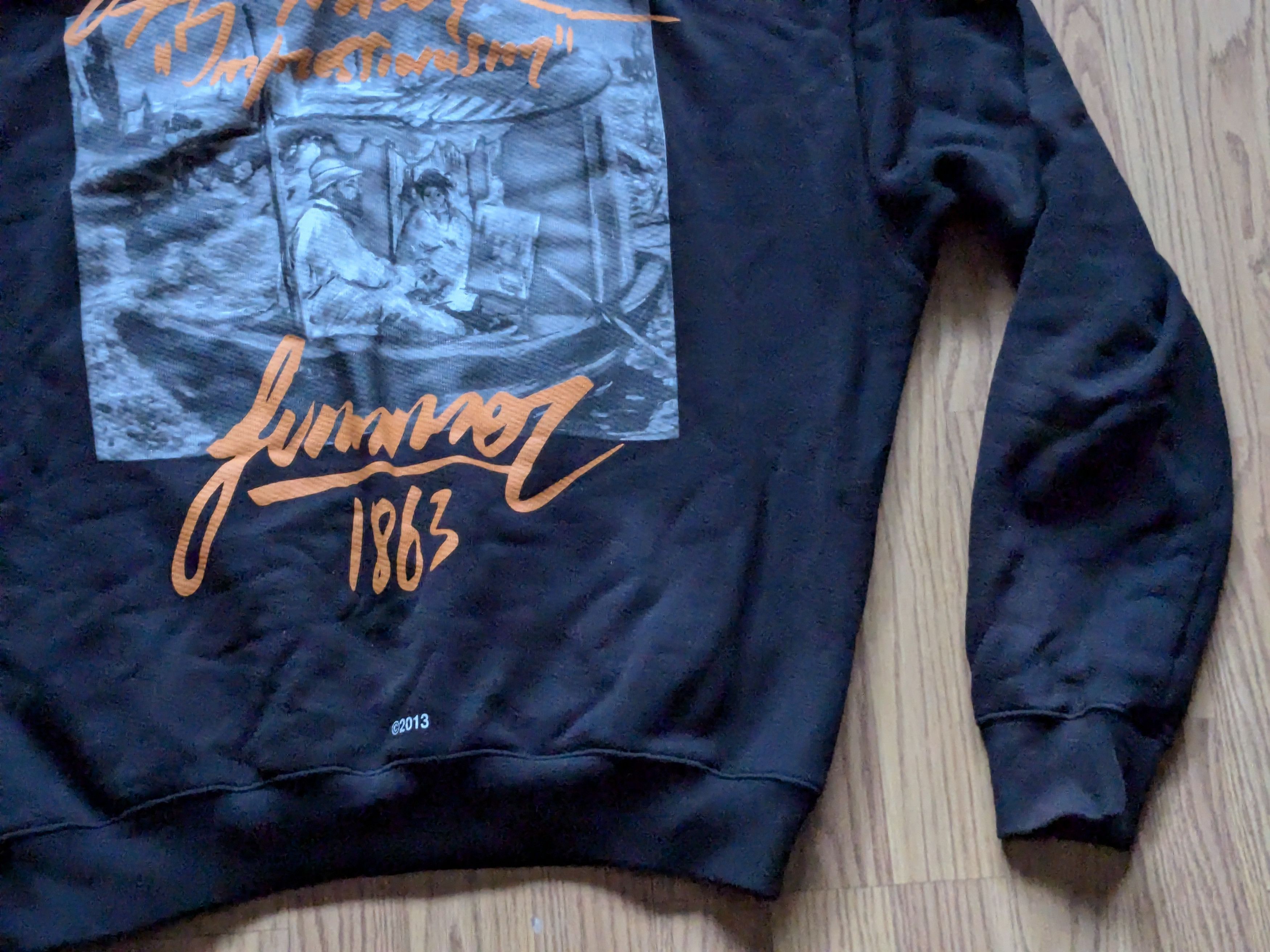 Off-White Off-White Impressionism Hoodie Sweatshirt Black Medium Size US M / EU 48-50 / 2 - 3 Thumbnail