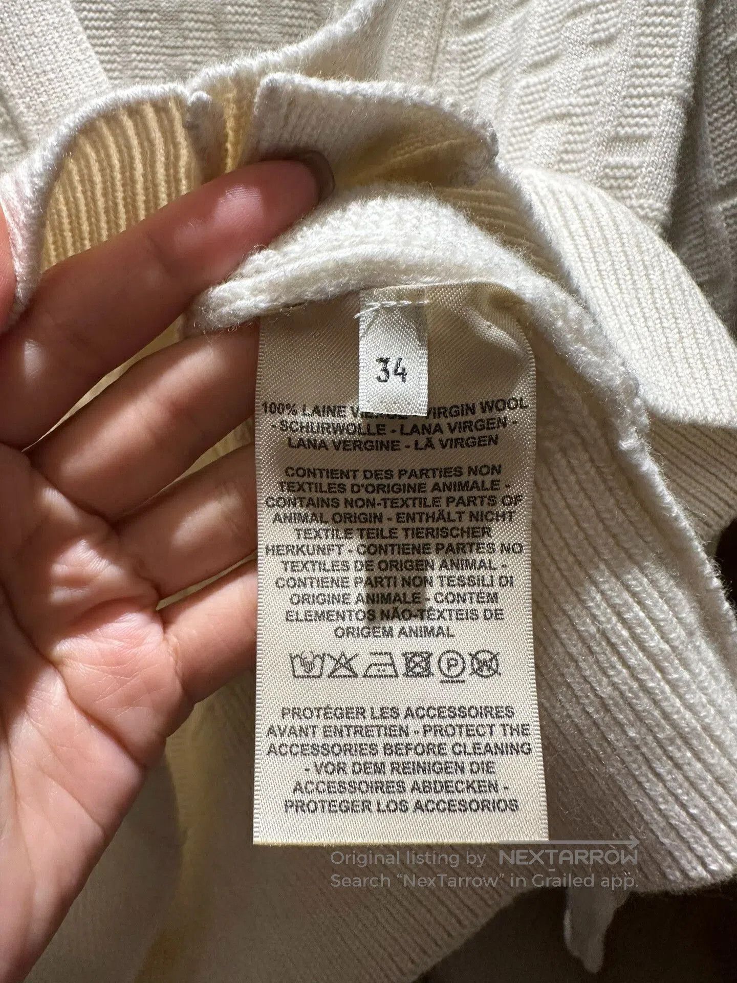 Hermes Hermes White Cardigan Sweater Size 34. Size US S / EU 44-46 / 1 - 5 Thumbnail