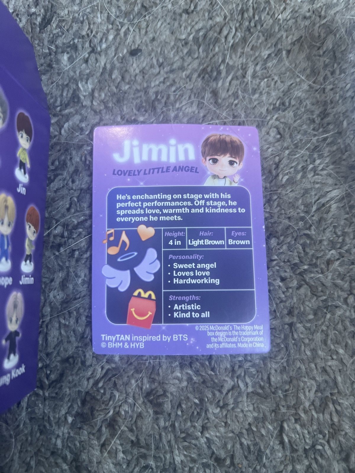 Hypebeast 2025 McDonald’s TinyTAN Jimin Figure Size ONE SIZE - 6 Thumbnail