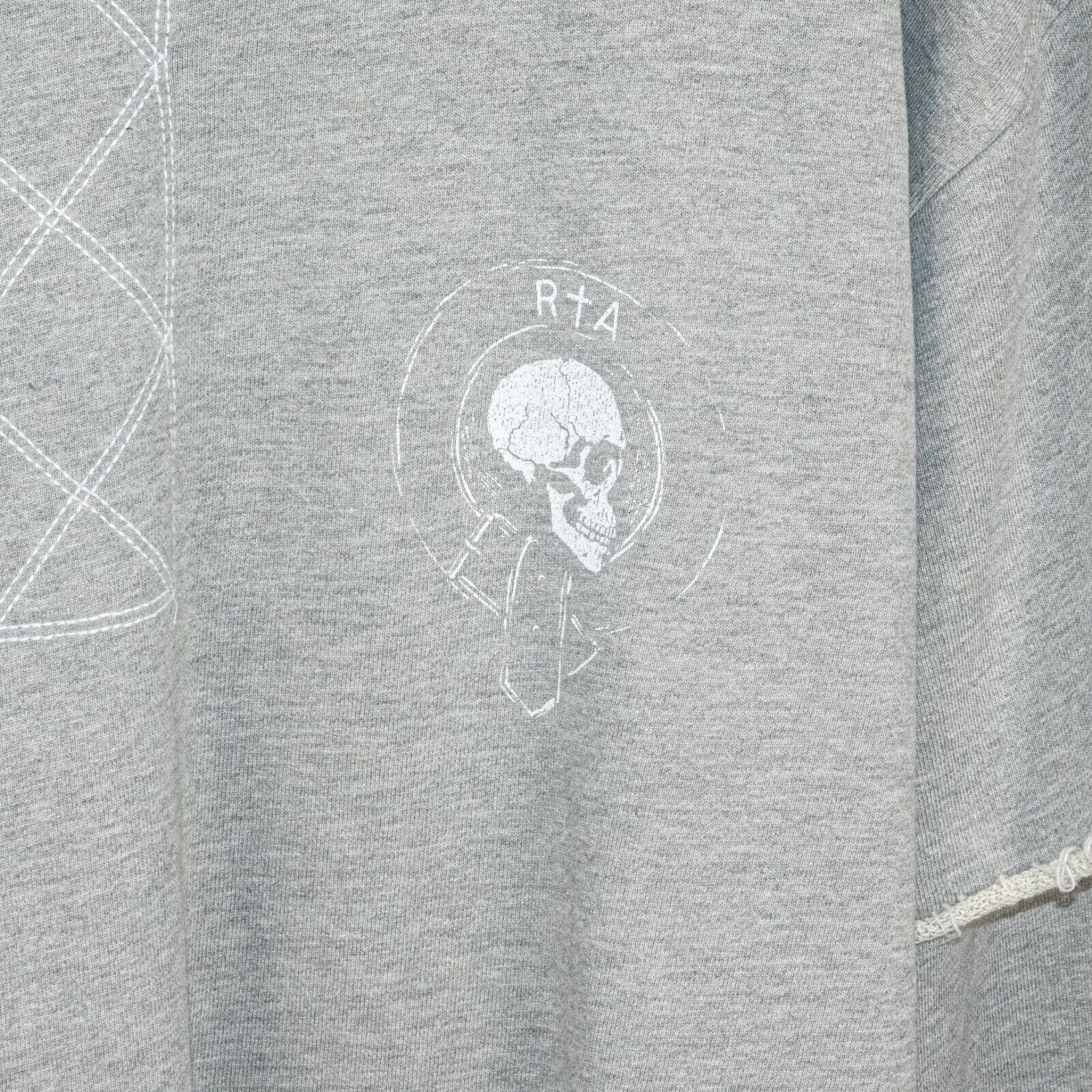 Rta RtA Brand French Terry Crew Sweatshirt Layered sleeves Size US L / EU 52-54 / 3 - 6 Thumbnail