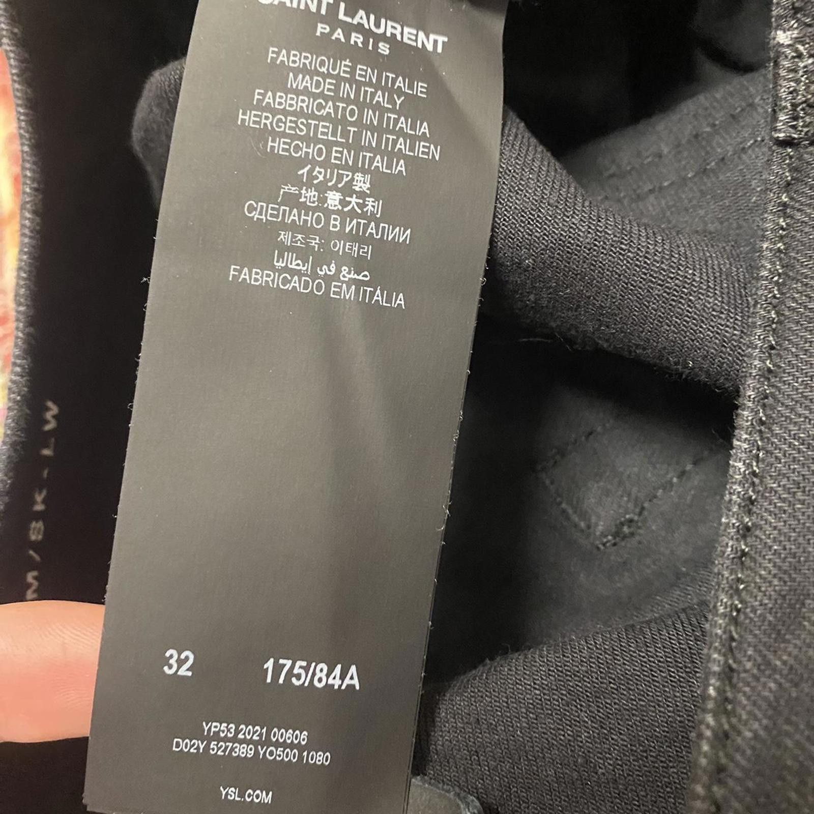 Saint Laurent Paris Saint Laurent YSL - Black Denim skinny Jeans DO2 M/SK - LW Size US 32 / EU 48 - 4 Thumbnail