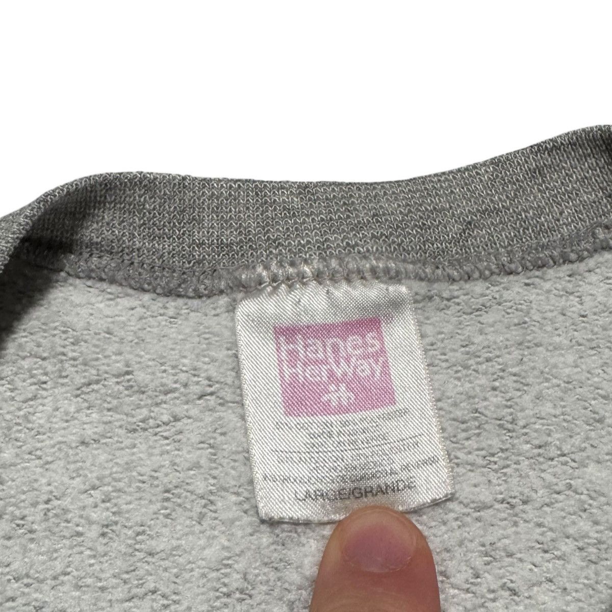 Hanes Vintage 90s Hanes Cotton Blend Crewneck Sweatshirt Women's L Size L / US 10 / IT 46 - 3 Thumbnail