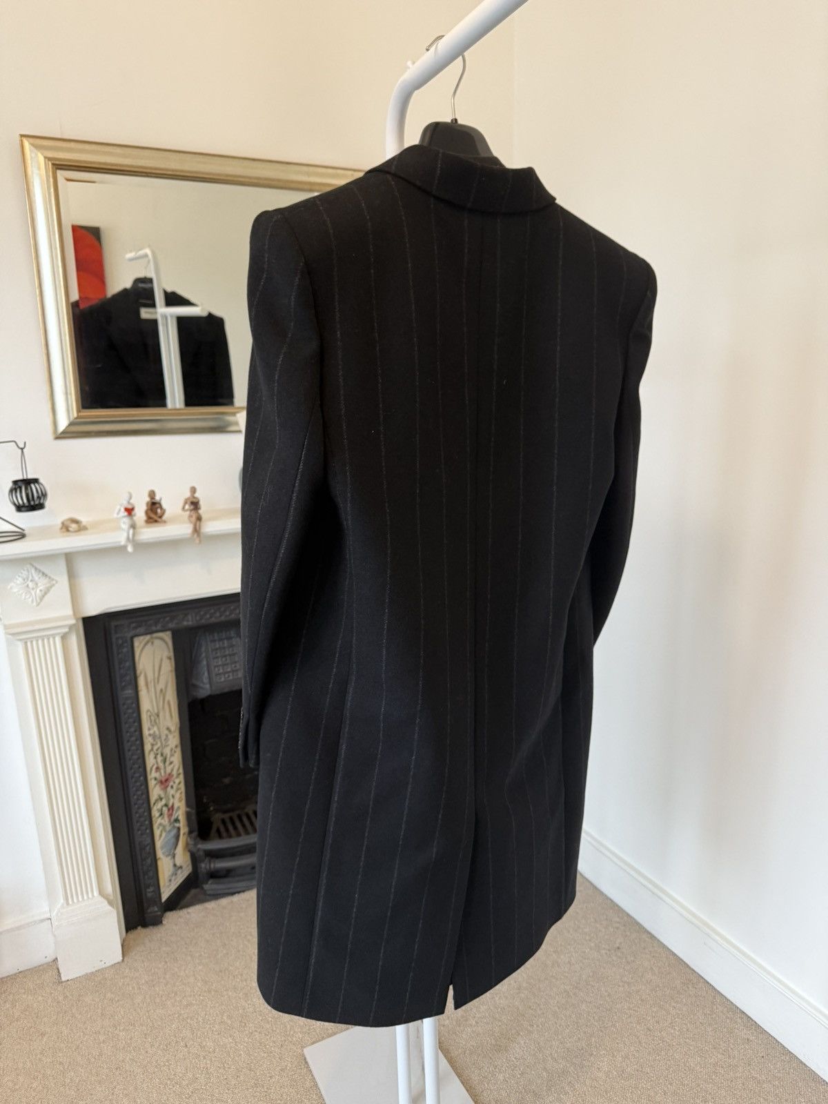 Saint Laurent Paris FW23 Saint Laurent Striped Felt and Wool Tailored Coat Size US L / EU 52-54 / 3 - 6 Thumbnail