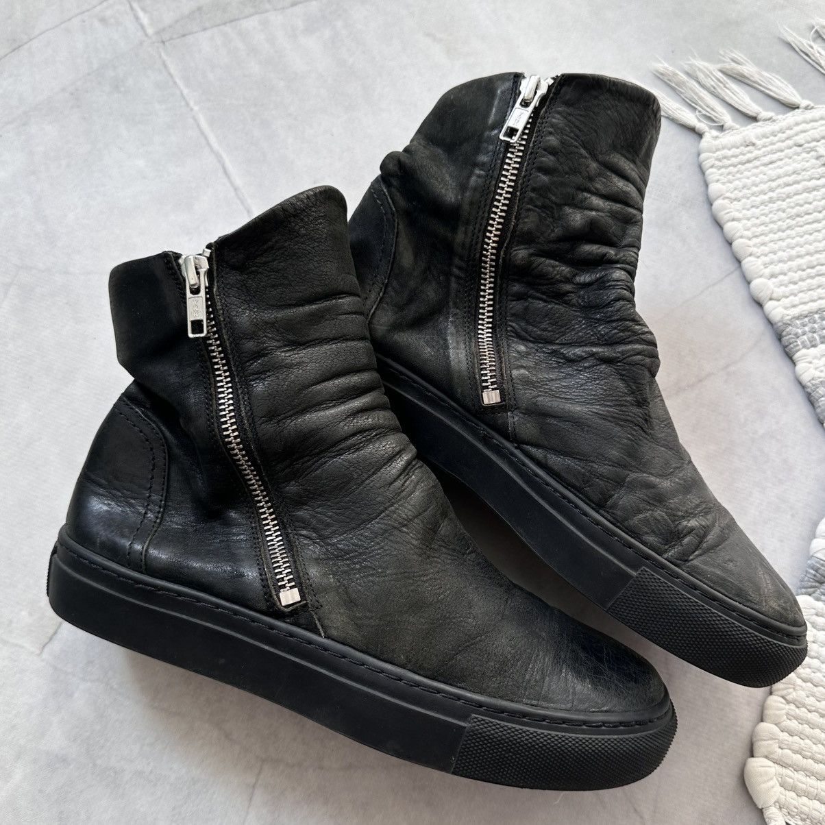 Dirk Bikkembergs Gothic Zipper Sneakers Inspired Guidi Cinzia Araia Vibe Size US 7 / IT 37 - 2 Thumbnail