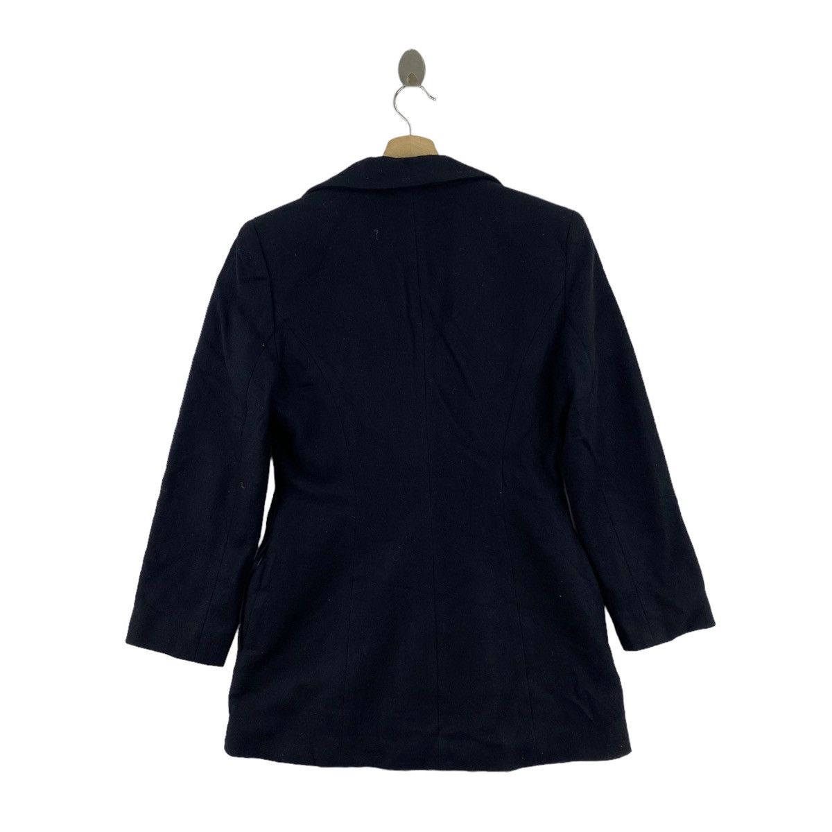 Norma Kamali OMO NORMA KAMALI American Designer Plain Black Blazer Coat Size S / US 4 / IT 40 - 2 Thumbnail