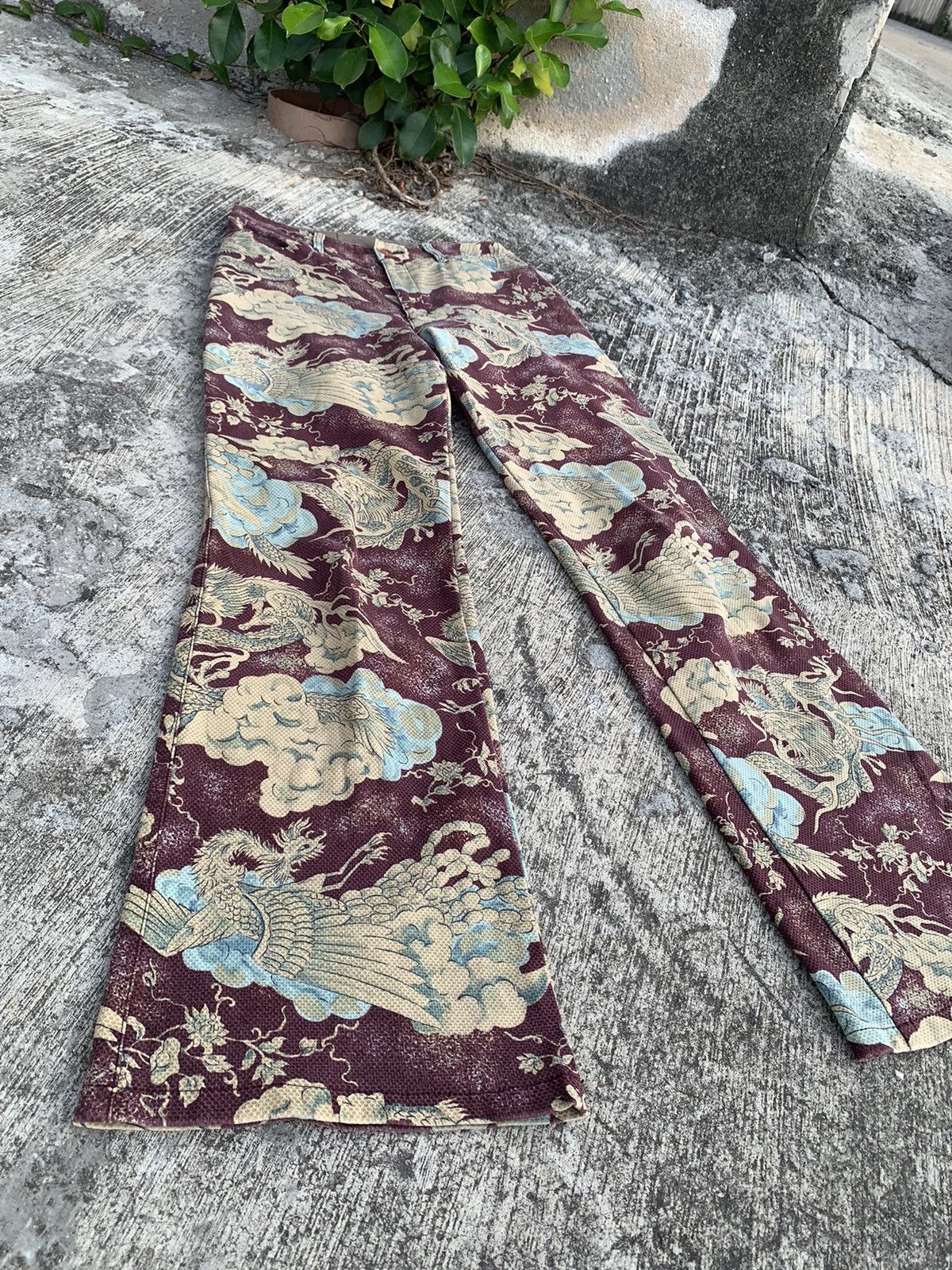 Hysteric Glamour Rare 🔥 Flare Batsu club overprinted/full printed dragon Size 28" / US 6 / IT 42 - 4 Thumbnail