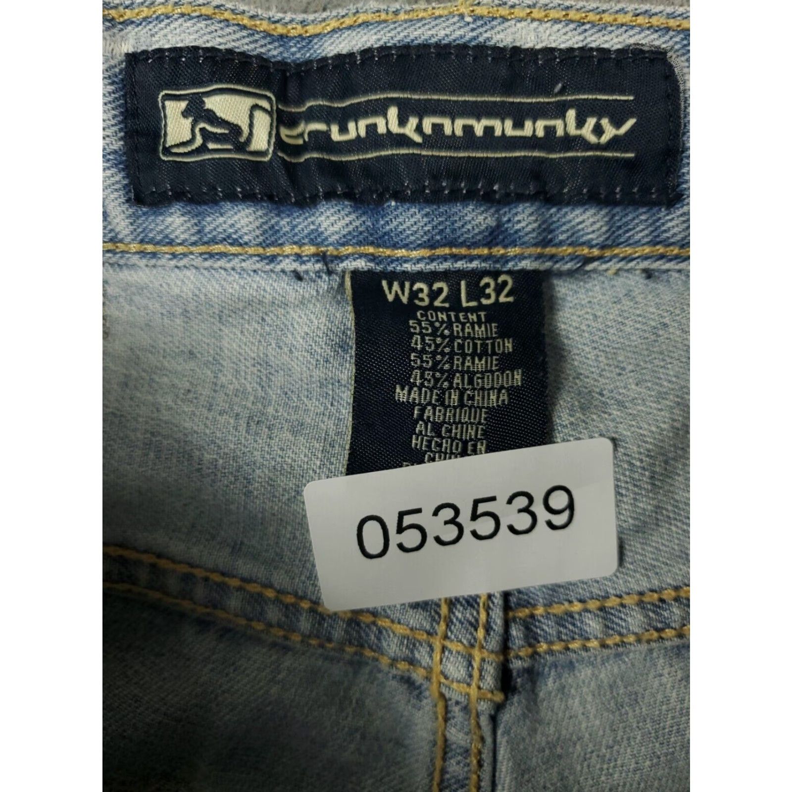 Denime Drunknmunky Jeans Mens 32x30 Blue Relaxed Fit Denim Pants Size US 32 / EU 48 - 8 Thumbnail
