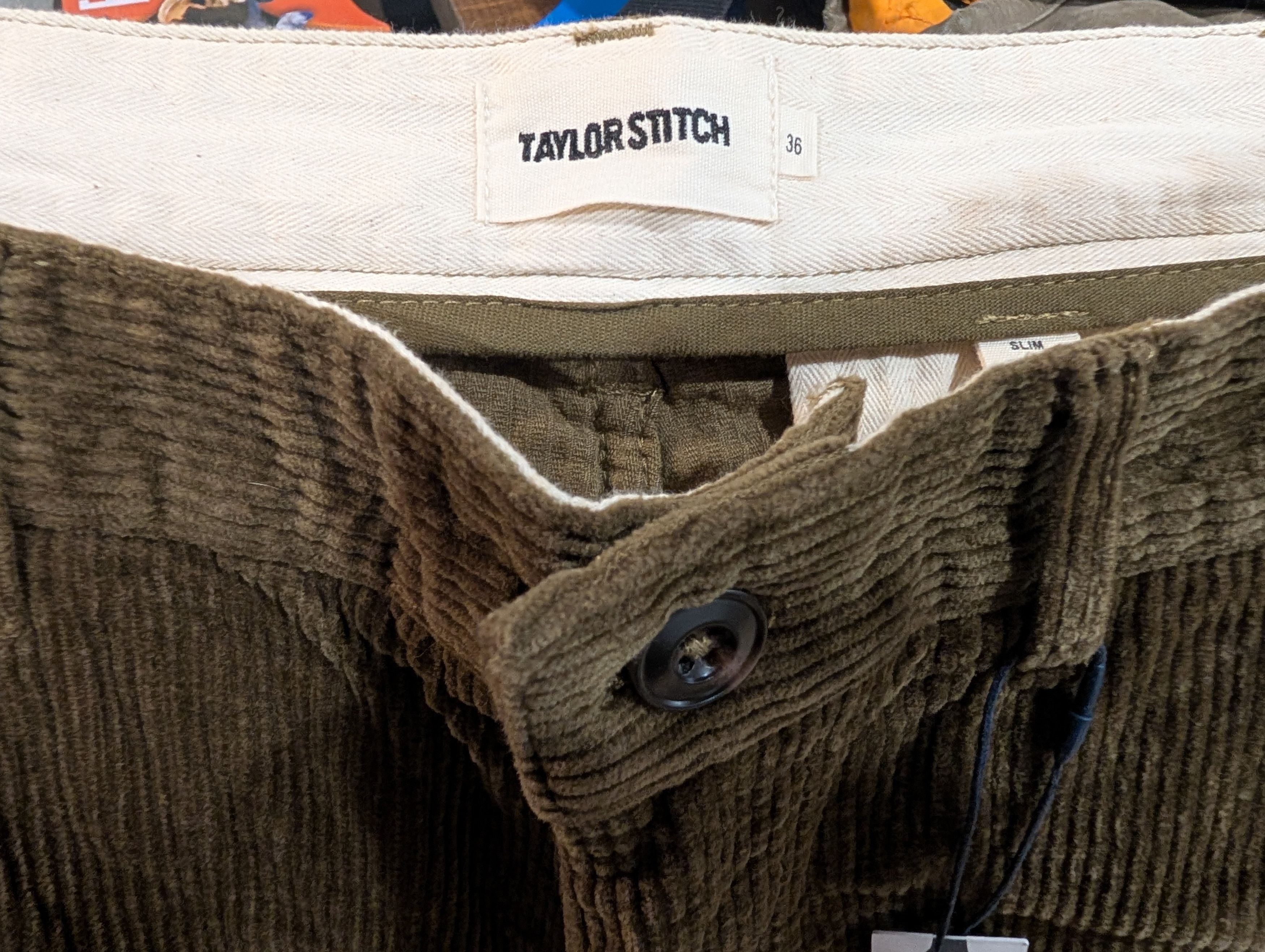 Taylor Stitch The Taylor Stitch Slim Foundation Pant in Olive Cord Size US 38 / EU 54 - 3 Thumbnail