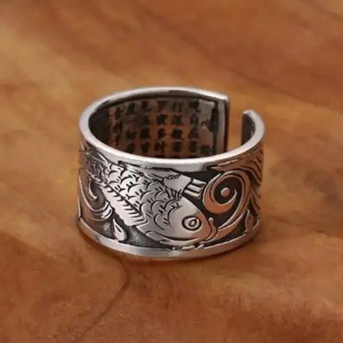Other Vintage Koi Fish Luck Charm Adjustable Ring Size ONE SIZE - 3 Thumbnail