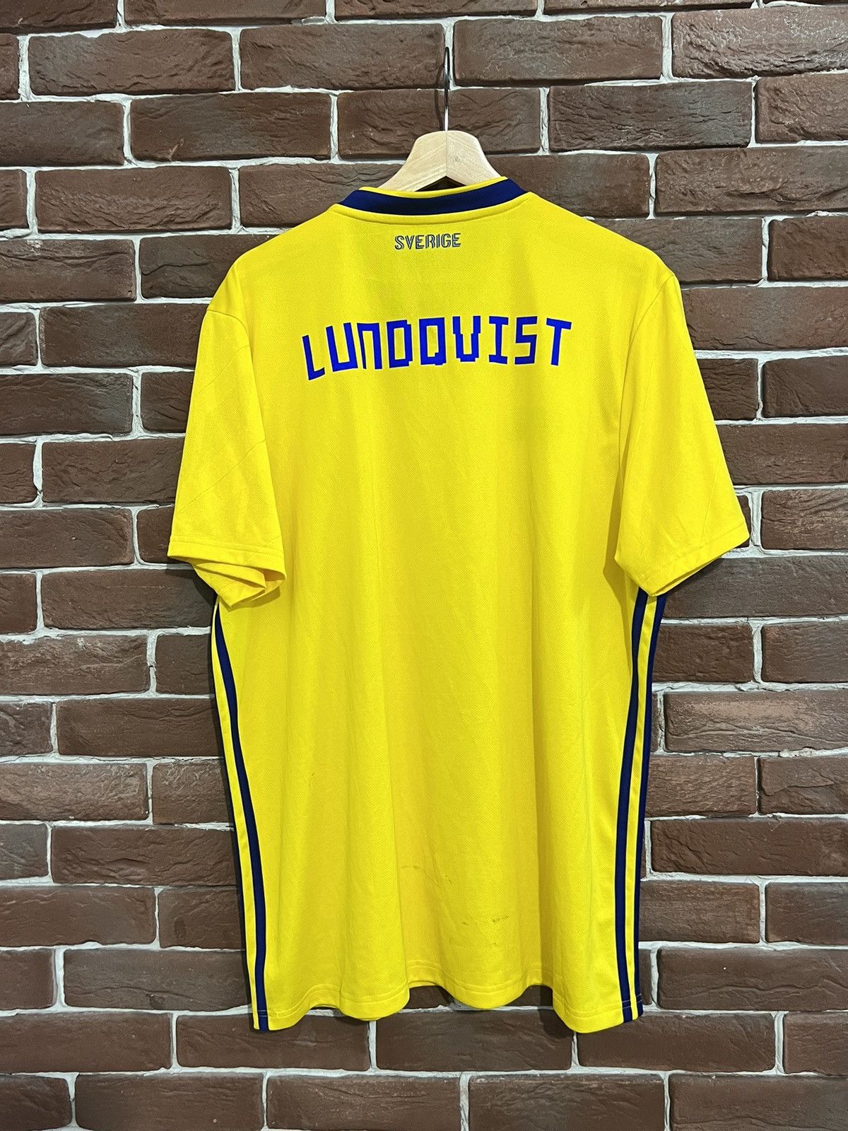 Adidas Rare Vintage Adidas Sweden Team xl yellow Jersey Soccer Kit Size US XL / EU 56 / 4 - 2 Thumbnail