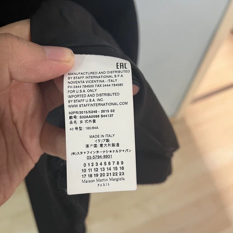Maison Margiela Maison Margiela Black double-breasted coat Size S / US 4 / IT 40 - 5 Thumbnail