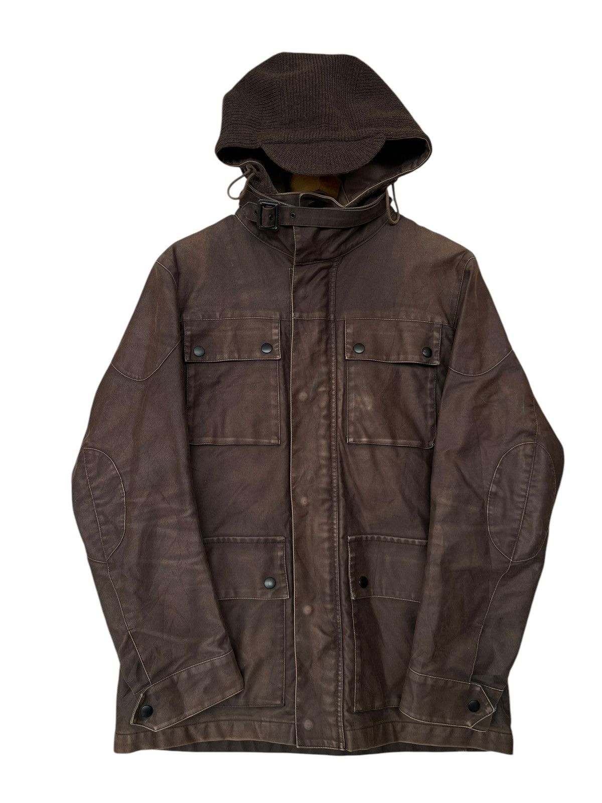 Mackintosh Mackintosh Multipocket Zipper Brown Hoodie Jacket Size US M / EU 48-50 / 2 - 1 Thumbnail