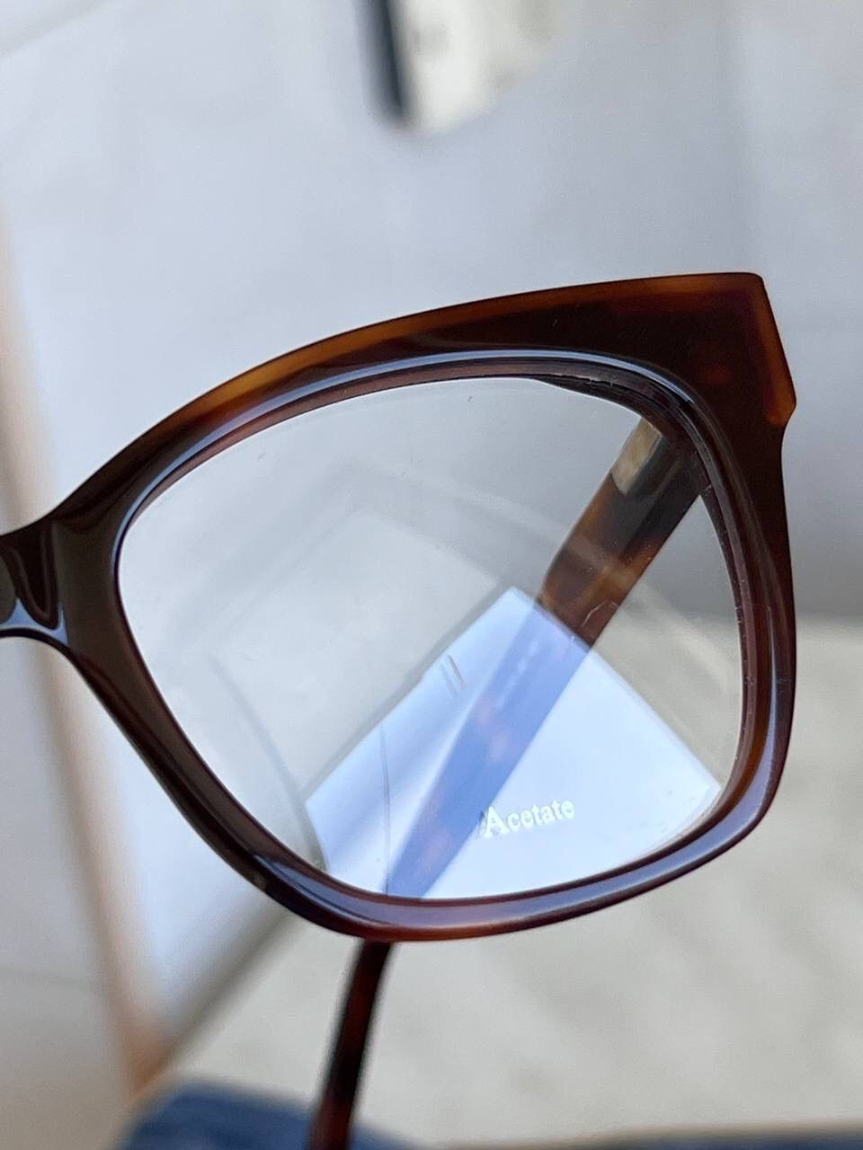 Designer × Vintage Max Mara '00s Double Logo Square Brown Frame Glasses Eyewear Size ONE SIZE - 14 Thumbnail
