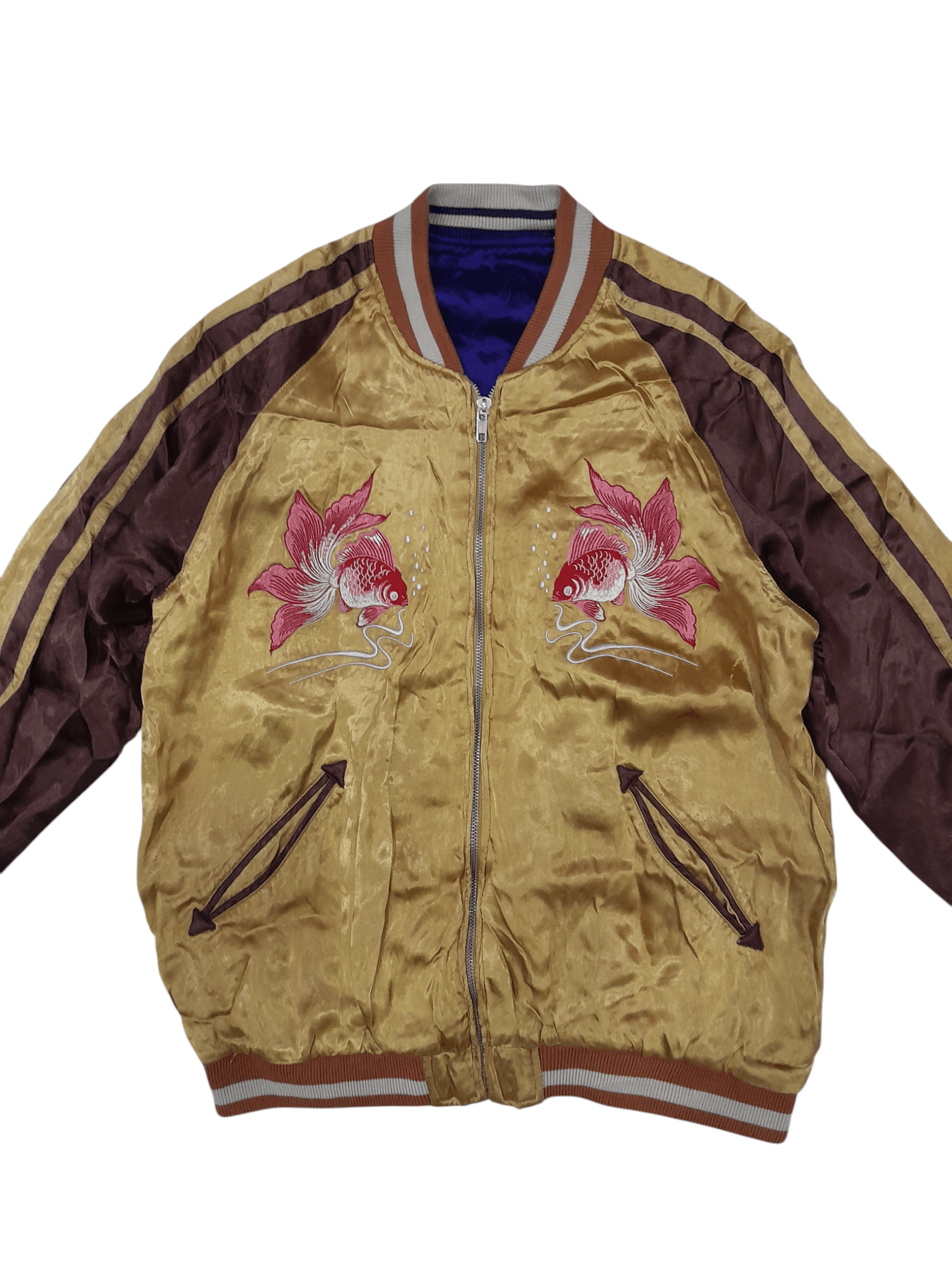 IOLANI Iolani Sukajan Japan Embroidered Jacket (F448) Size US L / EU 52-54 / 3 - 4 Thumbnail