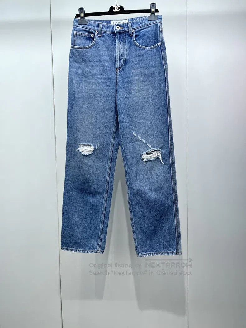 Loewe Loewe Ripped Denim Jeans Size 24" / US 00 / IT 34 - 1 Thumbnail