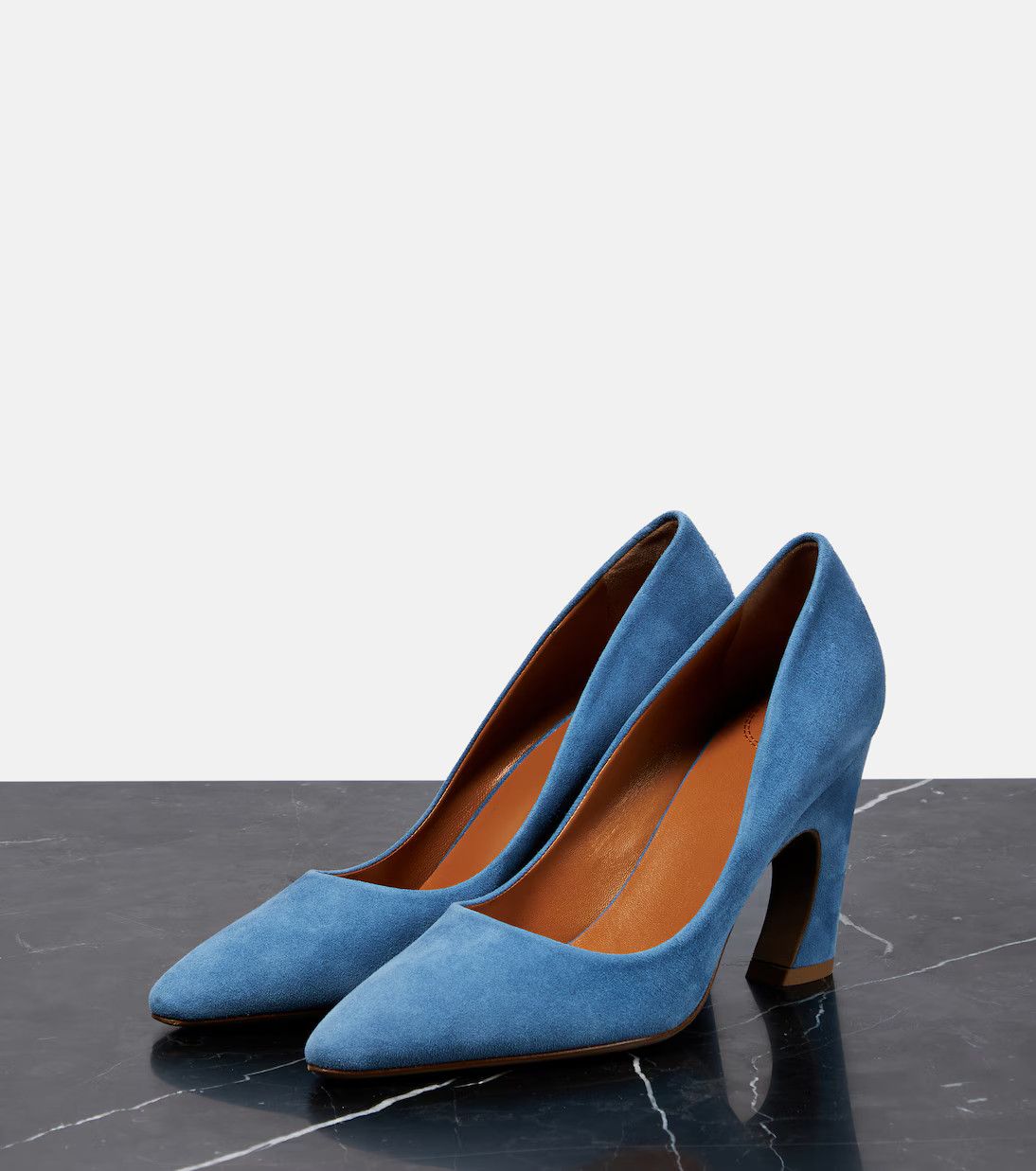 Chloe o1y0825 Leather Pumps in Deep Teal Size US 7 / IT 37 - 2 Thumbnail