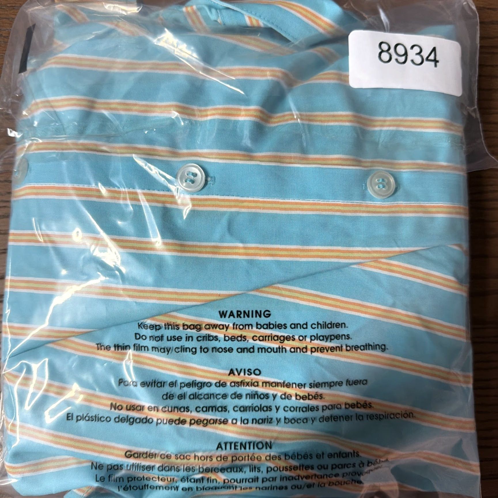 Liz Claiborne Liz Claiborne Shirt Womens 18W Blue Striped Non-Iron Button Up Dress Shirt Size XXL / US 16-18 / IT 52-54 - 4 Thumbnail