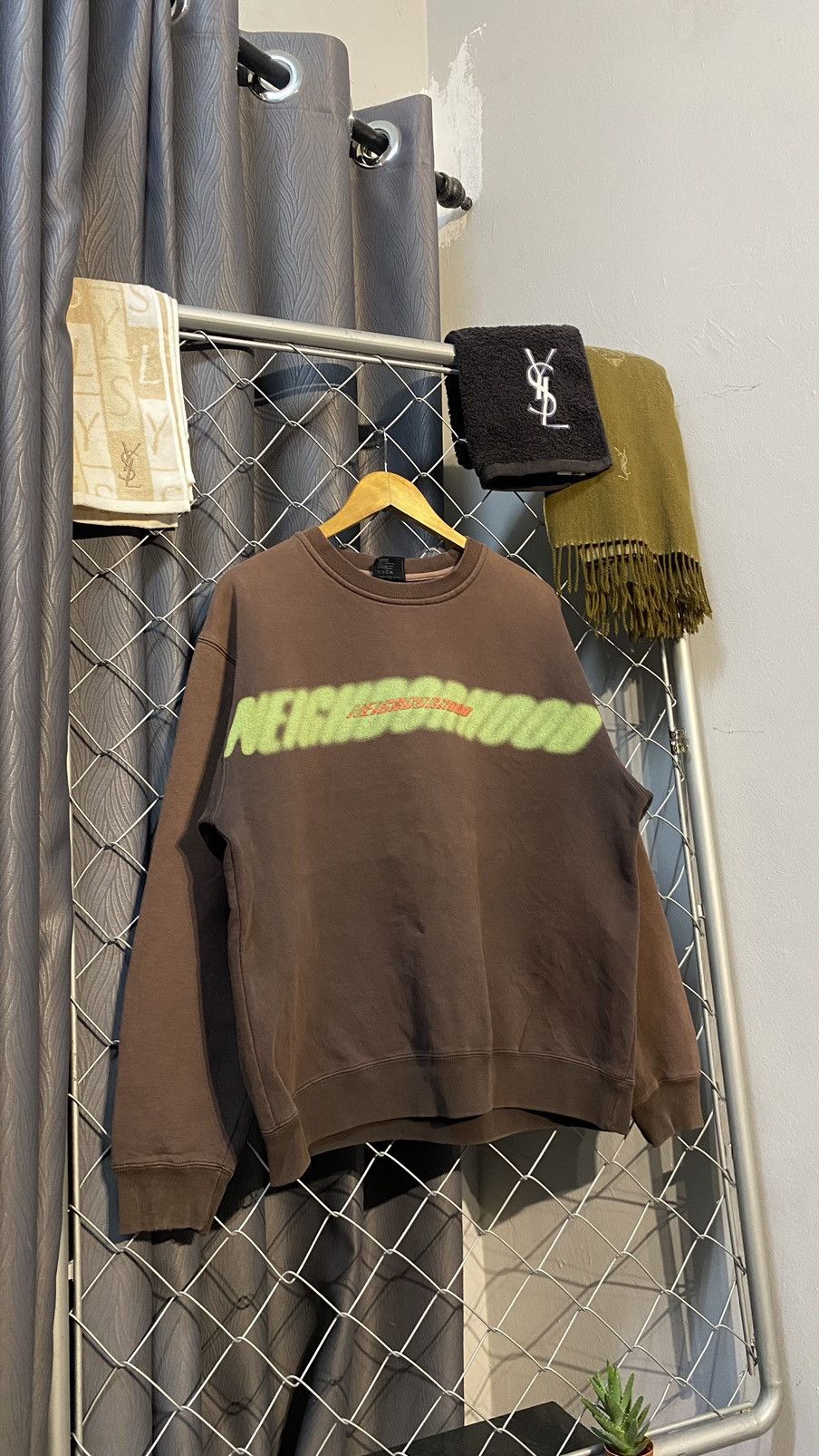 Japanese Brand × Neighborhood × Vintage Beautiful Sunfaded NEIGHBORHOOD MOTION SKULL SWEATSHIRT Size US L / EU 52-54 / 3 - 1 Thumbnail