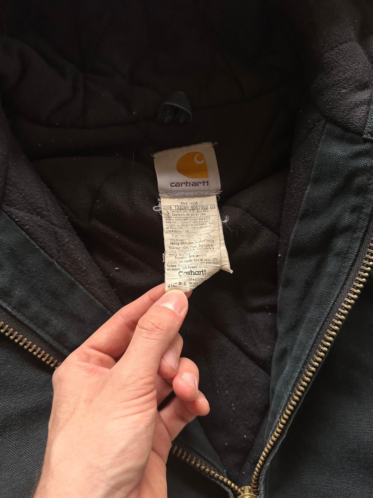 Carhartt 08s J140 BLk Carhartt Jacket Size US M / EU 48-50 / 2 - 3 Thumbnail