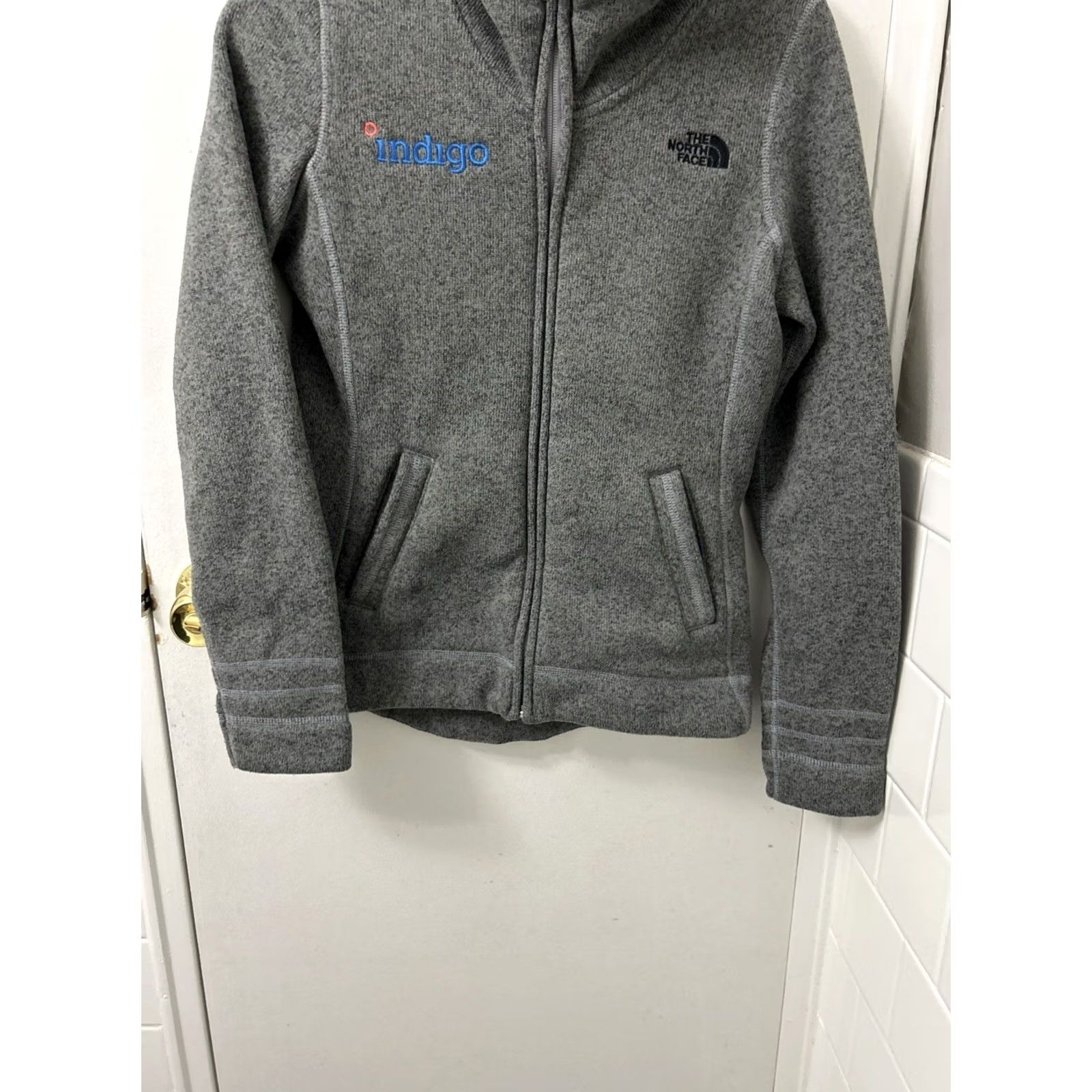 The North Face The North Face Crescent Full Zip Fleece Jacket Womens S Gray Indigo L/S Size S / US 4 / IT 40 - 3 Thumbnail