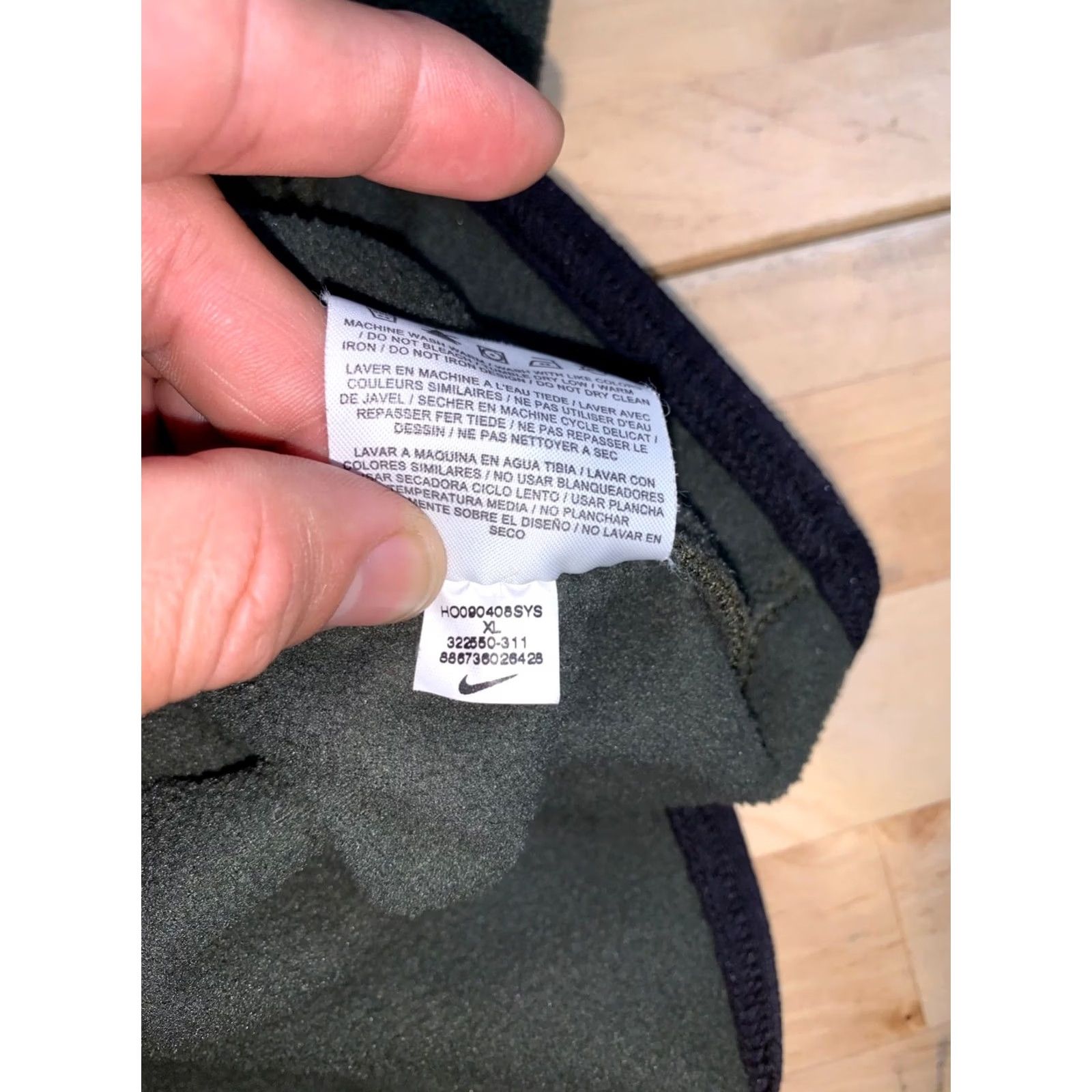 Nike VINTAGE Nike Fleece Jacket Men XL Green Zip Logo 13126 Size US XL / EU 56 / 4 - 7 Thumbnail