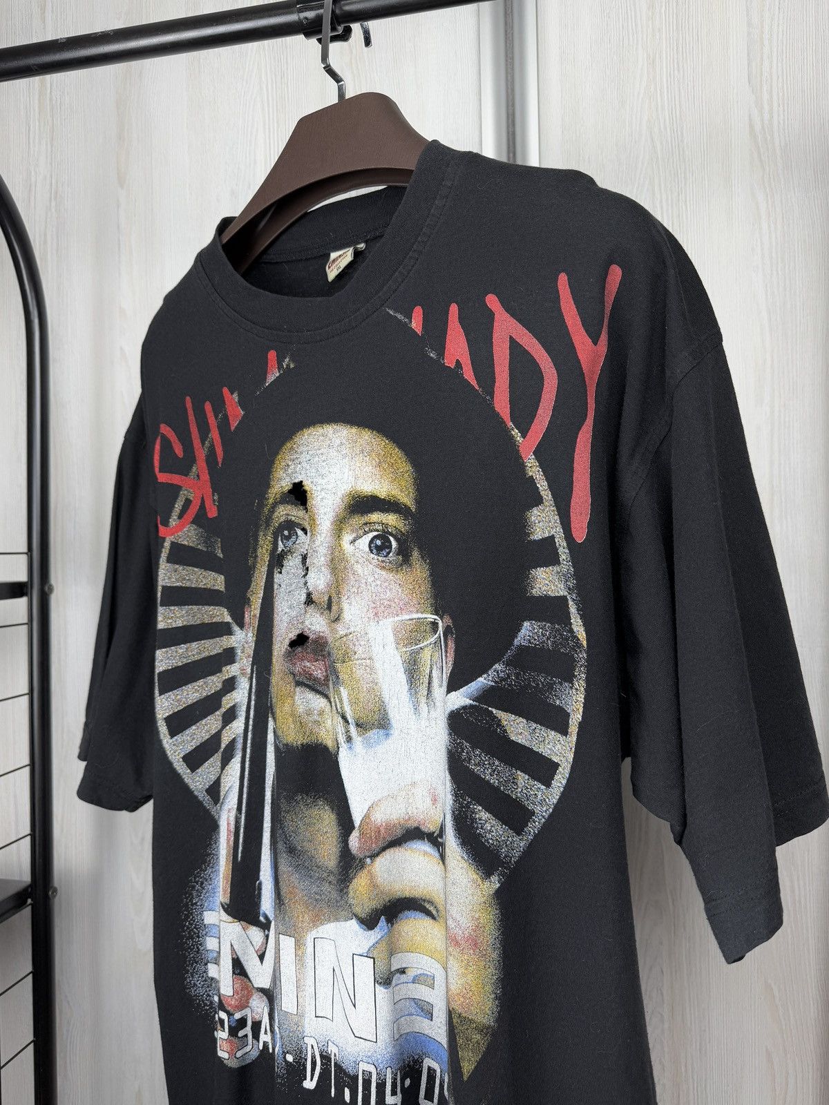 Eminem VNTG Eminem Clockwork Orange 2002 Slim Shady Distressed Tee Size US XXL / EU 58 / 5 - 4 Thumbnail