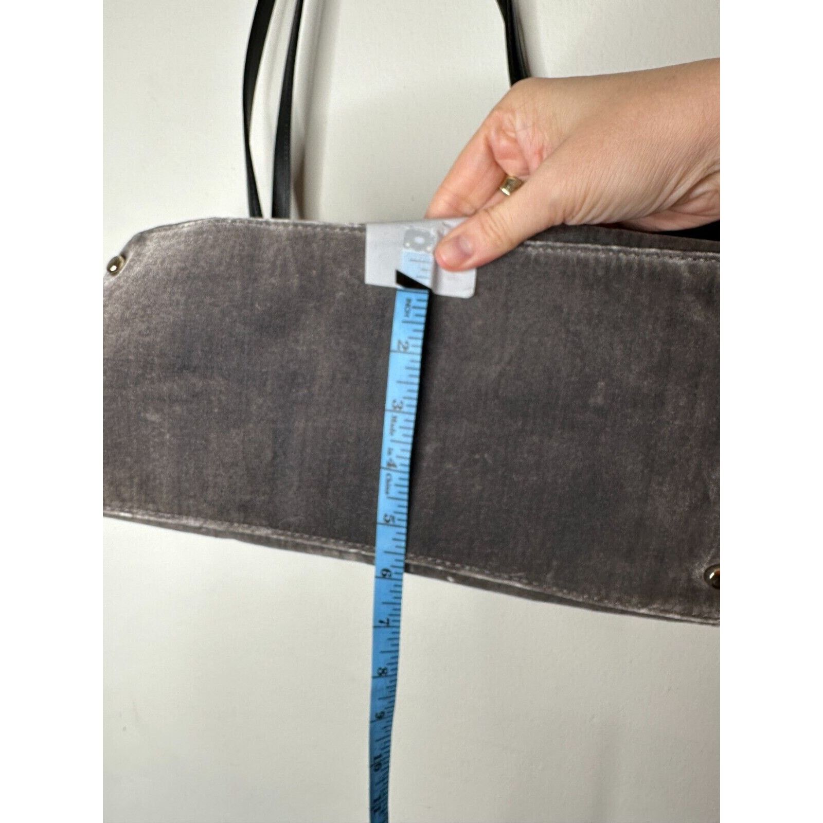 Kate Spade Kate Spade Gray Kona Dawn Place Velvet Leather Handle Tote L Size ONE SIZE - 17 Thumbnail