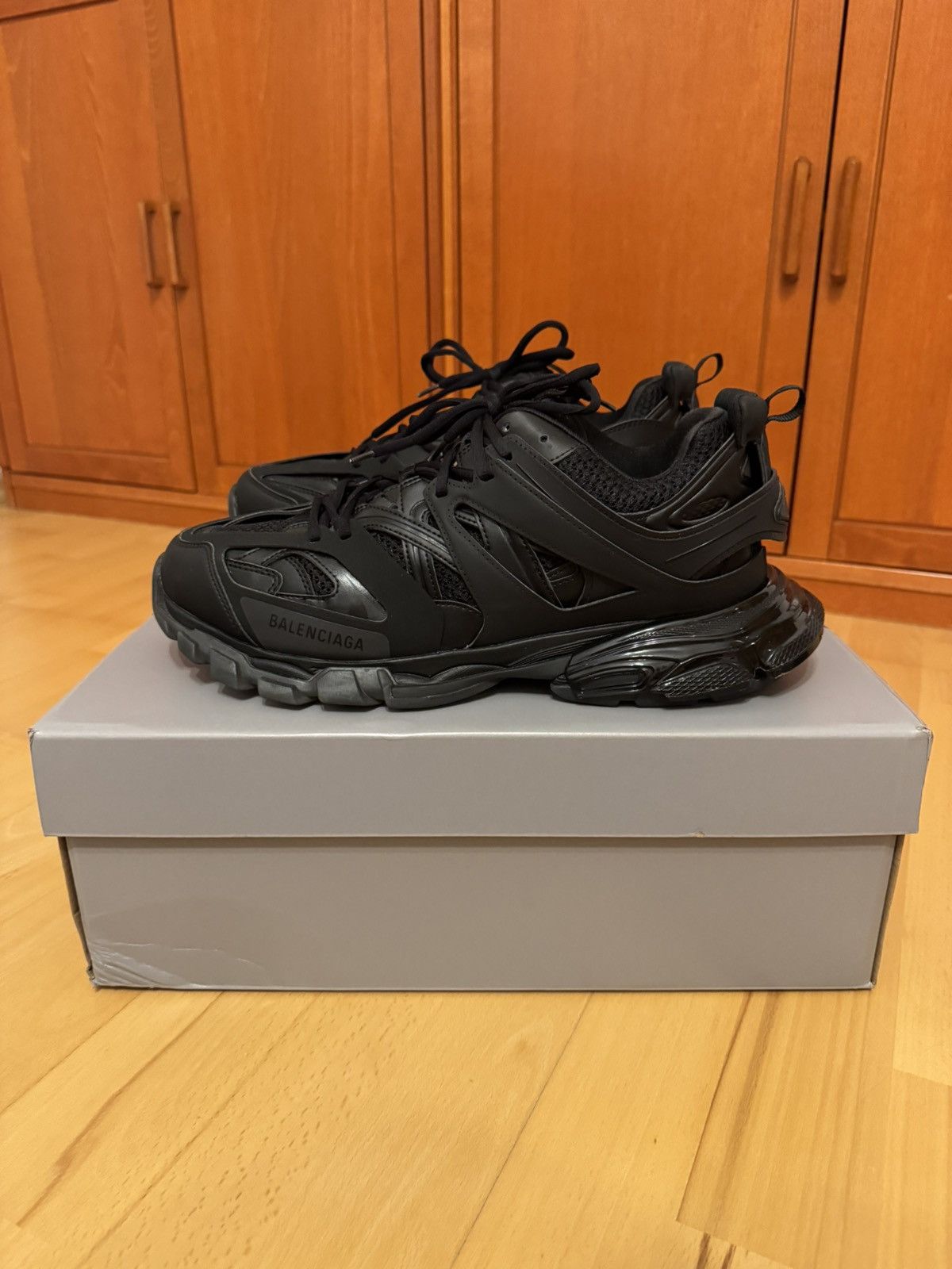 Balenciaga Balenciaga Track Clearsole Triple Black Size US 13 / EU 46 - 1 Thumbnail