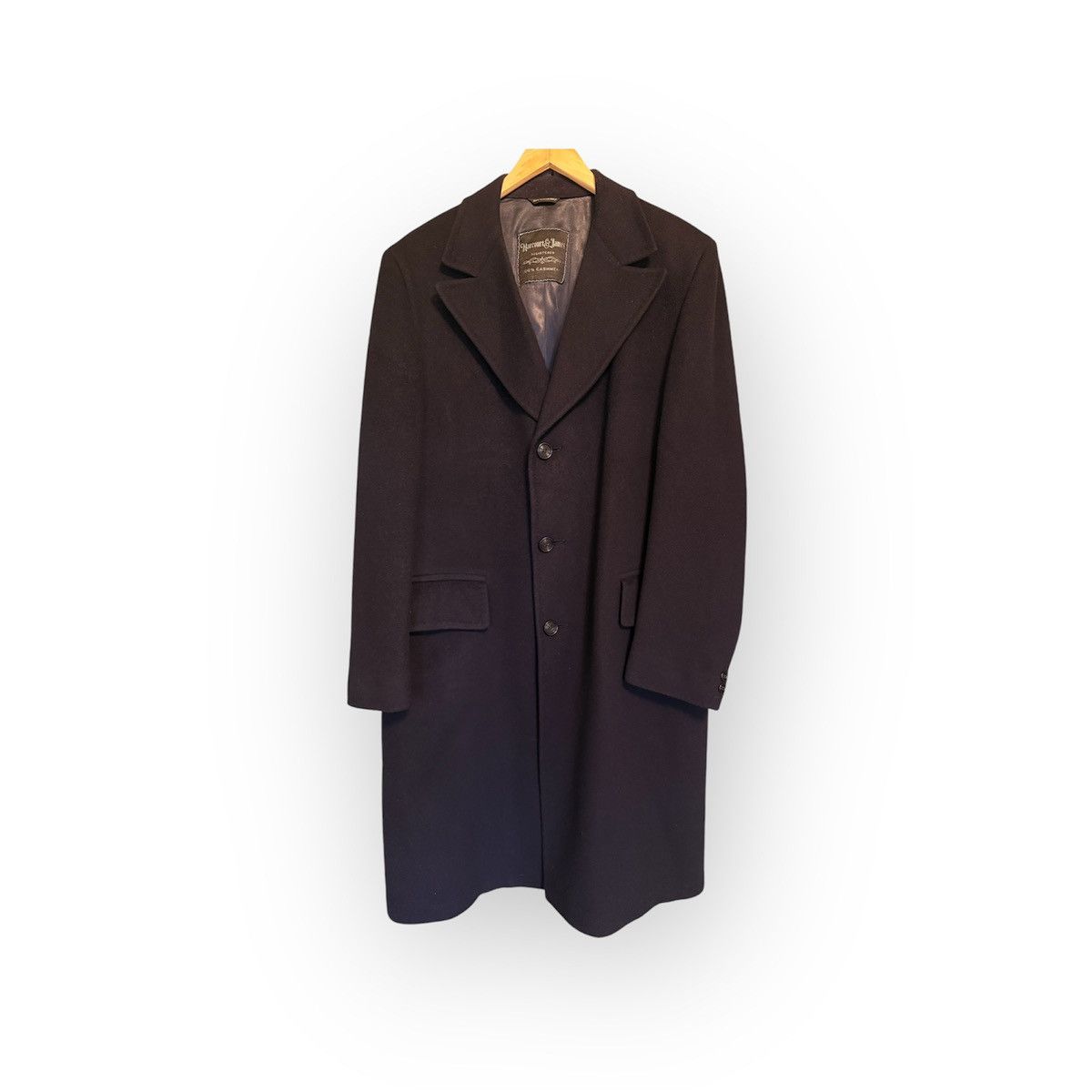 Vintage VTG 60's 40 R Harcourt & James 100 % Cashmere Navy Coat M Size US M / EU 48-50 / 2 - 1 Thumbnail