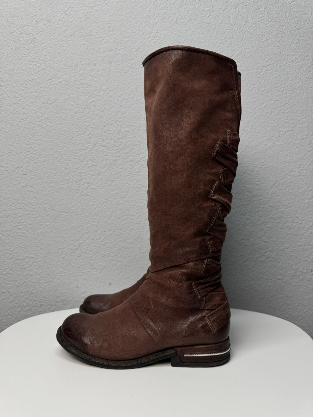 A.S.98 A.S.98 vintage leather tall boots italy rick owens style Size US 9 / IT 39 - 4 Thumbnail