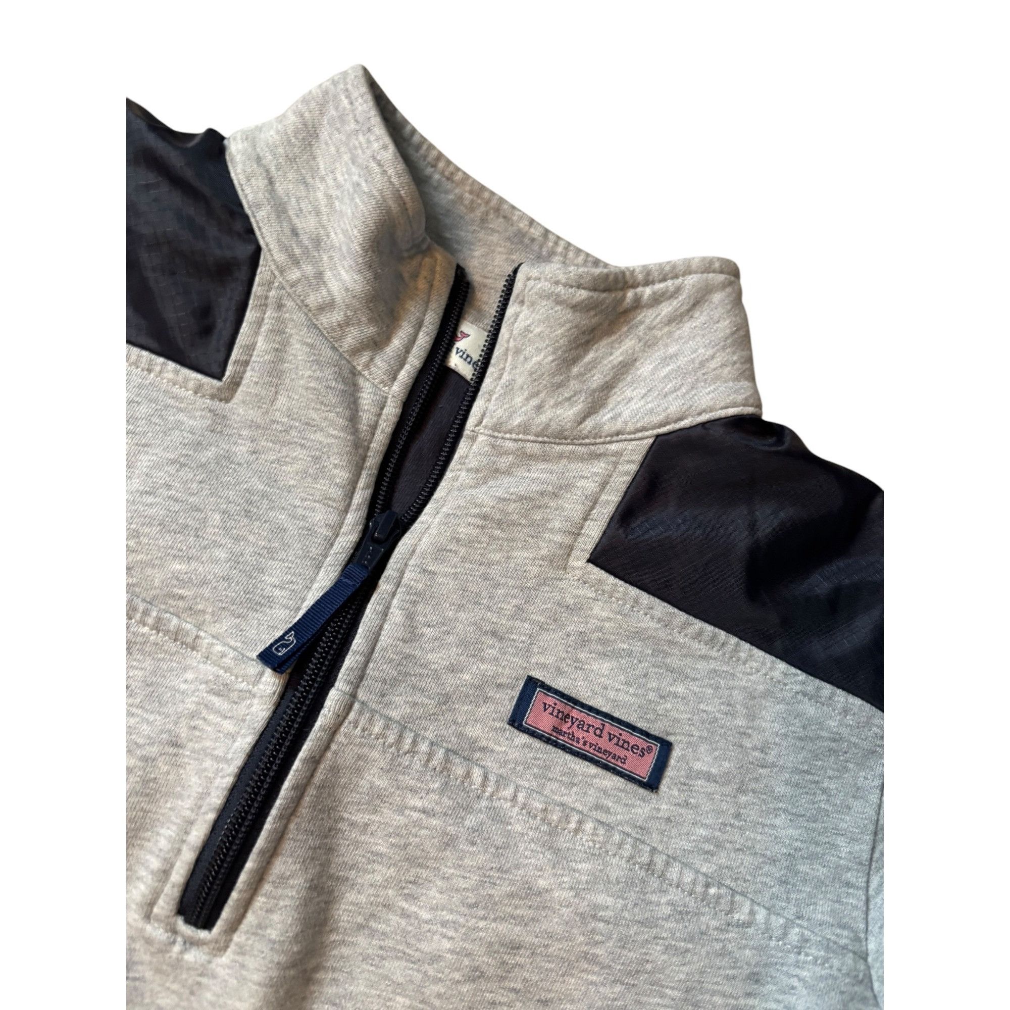 Vineyard Vines Vineyard Vines Mens Medium Gray Quarter-Zip Pullover Sweatsh Size US M / EU 48-50 / 2 - 2 Thumbnail